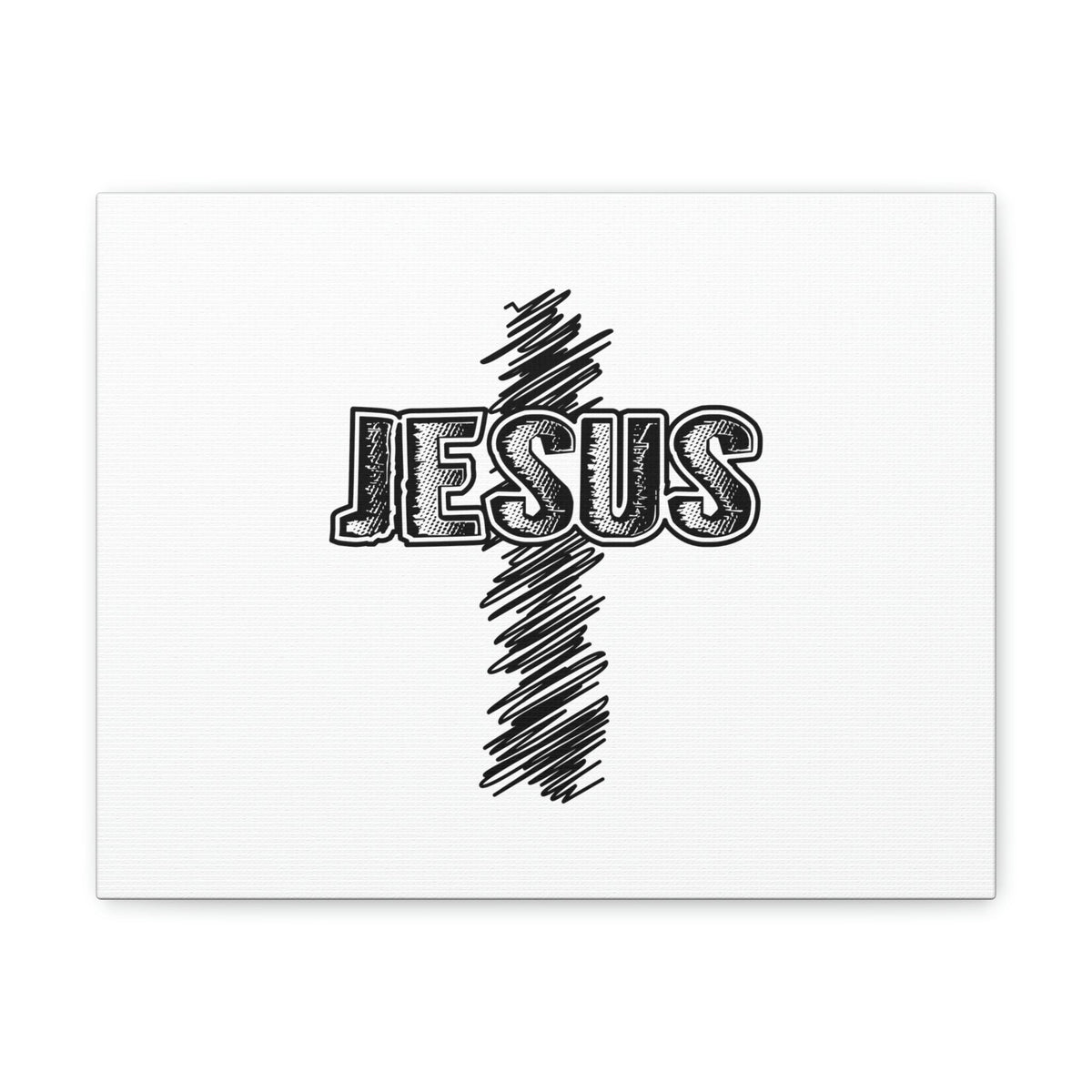Scripture Walls Jesus Mark 8:34 Cross White Christian Wall Art Bible Verse Print Ready to Hang Unframed-Express Your Love Gifts