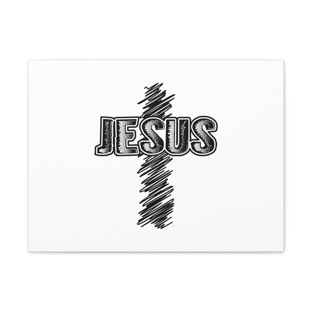 Scripture Walls Jesus Mark 8:34 Cross White Christian Wall Art Bible Verse Print Ready to Hang Unframed-Express Your Love Gifts