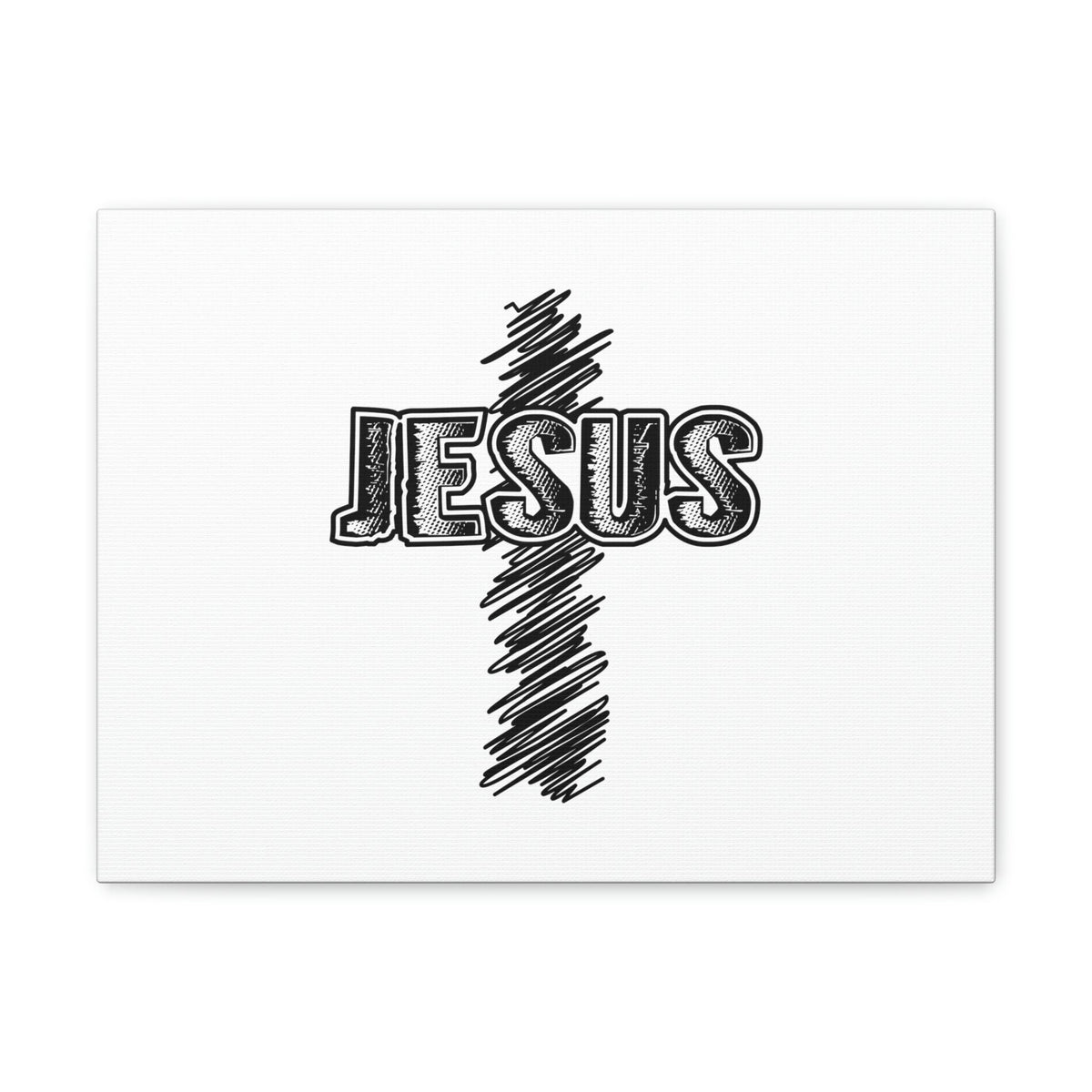 Scripture Walls Jesus Mark 8:34 Cross White Christian Wall Art Bible Verse Print Ready to Hang Unframed-Express Your Love Gifts