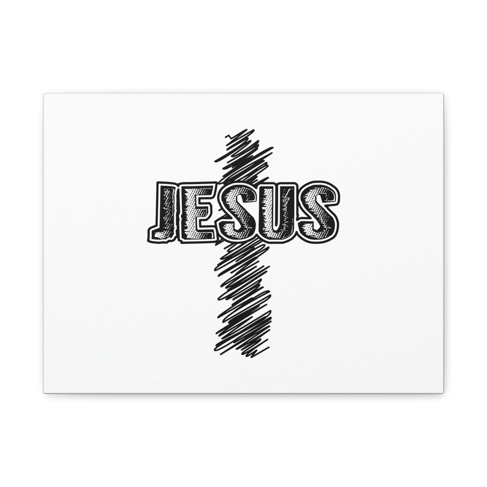 Scripture Walls Jesus Mark 8:34 Cross White Christian Wall Art Bible Verse Print Ready to Hang Unframed-Express Your Love Gifts