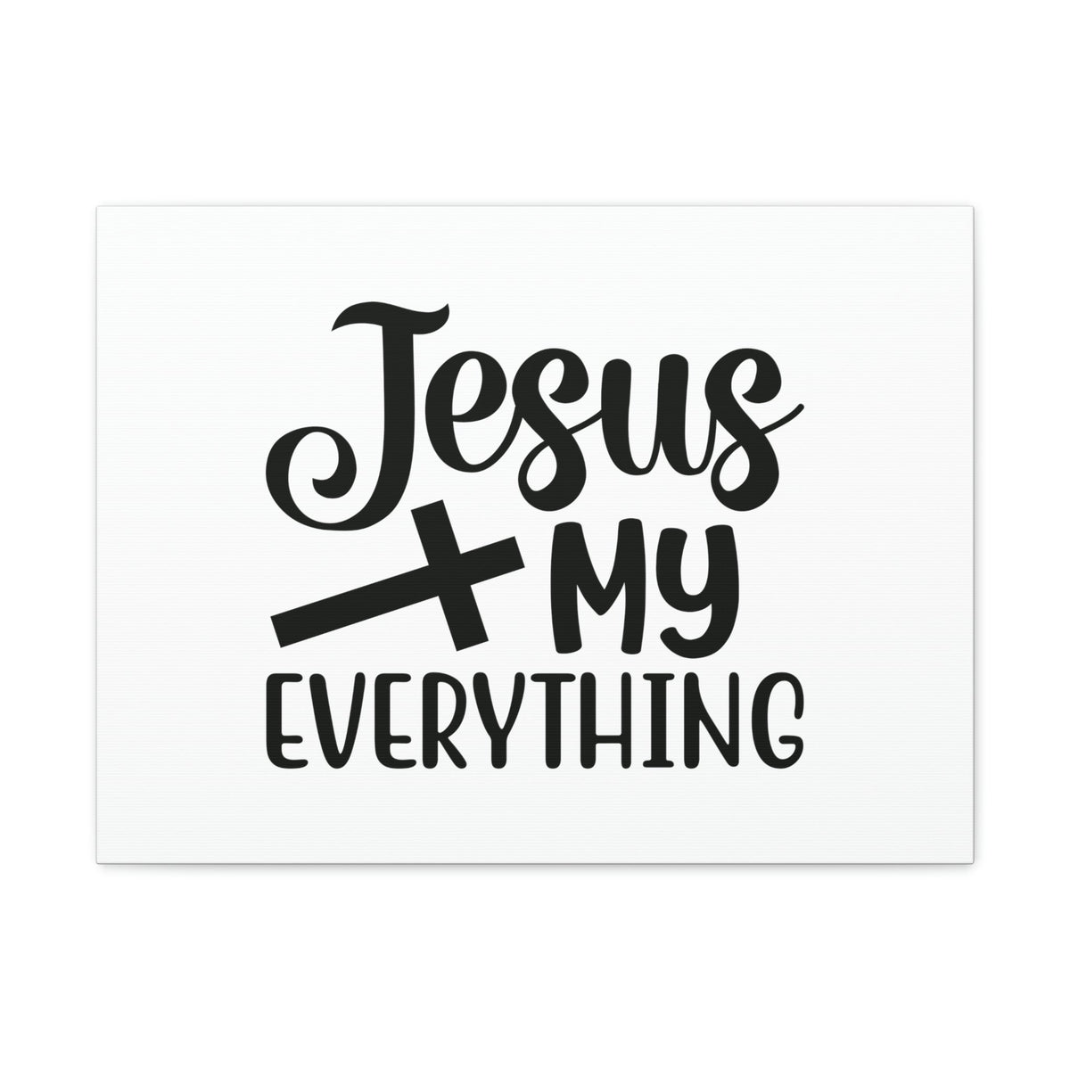 Scripture Walls Jesus My Everything 2 Corinthians 12:9 Cross Christian Wall Art Bible Verse Print Ready to Hang Unframed-Express Your Love Gifts