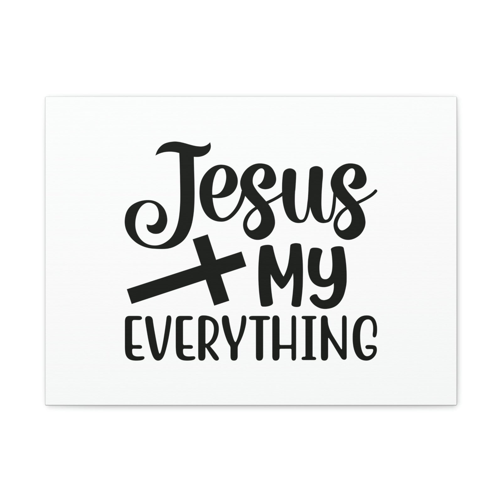 Scripture Walls Jesus My Everything 2 Corinthians 12:9 Cross Christian Wall Art Bible Verse Print Ready to Hang Unframed-Express Your Love Gifts