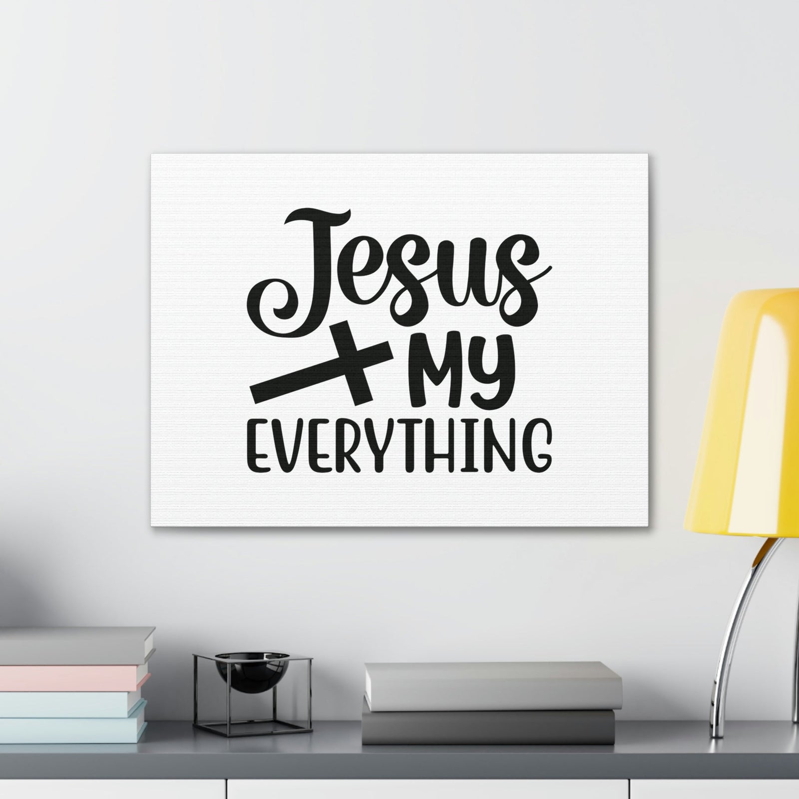 Scripture Walls Jesus My Everything 2 Corinthians 12:9 Cross Christian Wall Art Bible Verse Print Ready to Hang Unframed-Express Your Love Gifts