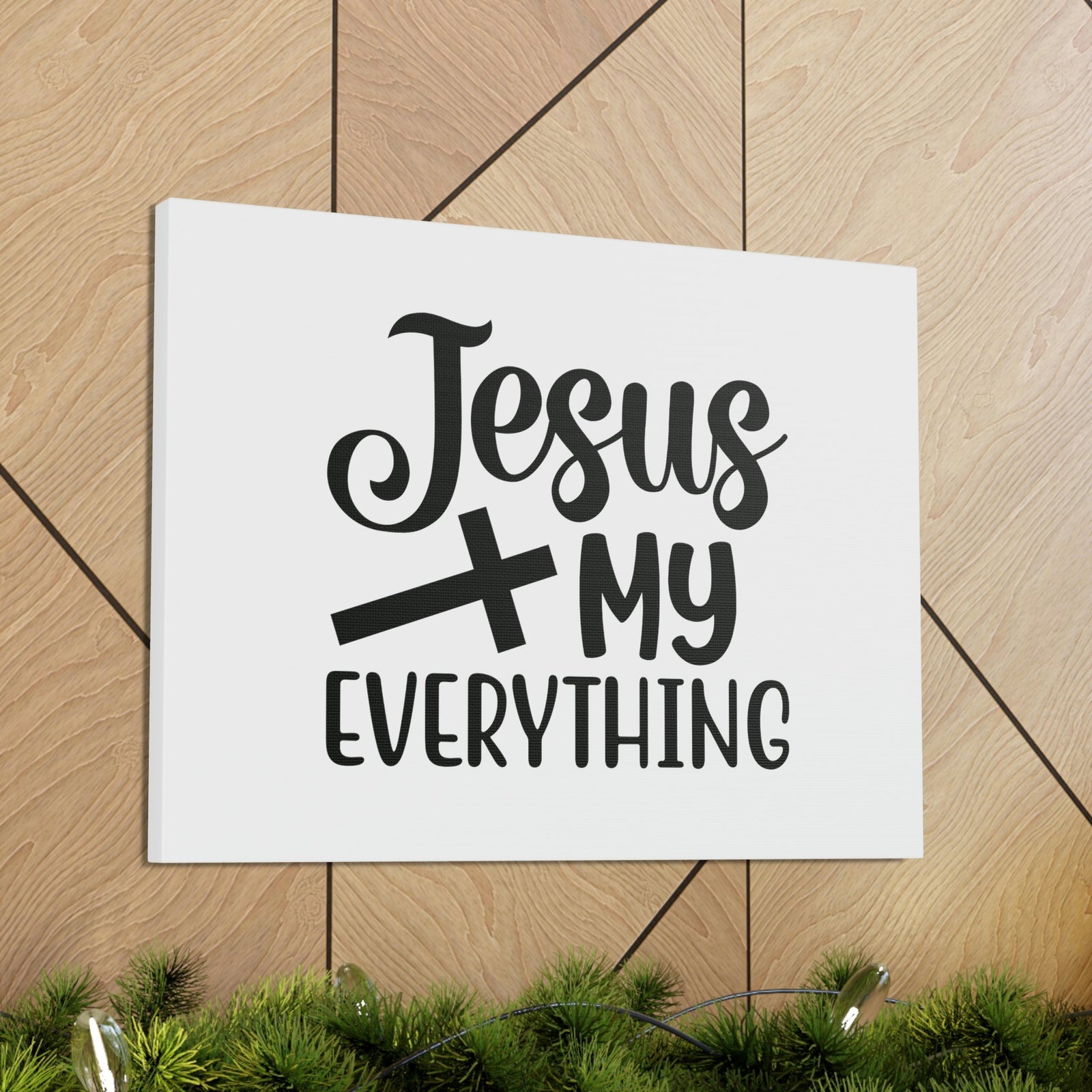 Scripture Walls Jesus My Everything 2 Corinthians 12:9 Cross Christian Wall Art Bible Verse Print Ready to Hang Unframed-Express Your Love Gifts