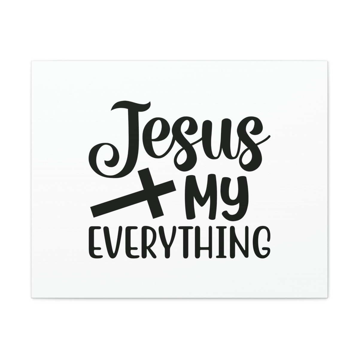 Scripture Walls Jesus My Everything 2 Corinthians 12:9 Cross Christian Wall Art Bible Verse Print Ready to Hang Unframed-Express Your Love Gifts