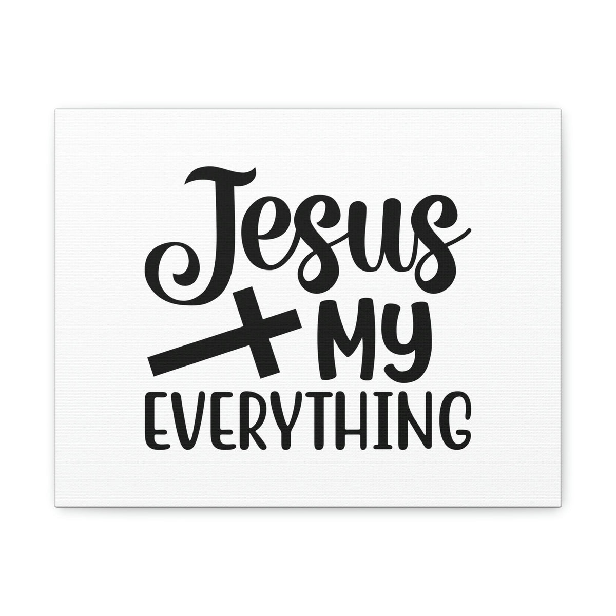 Scripture Walls Jesus My Everything John 14:6 Black Cross Christian Wall Art Bible Verse Print Ready to Hang Unframed-Express Your Love Gifts