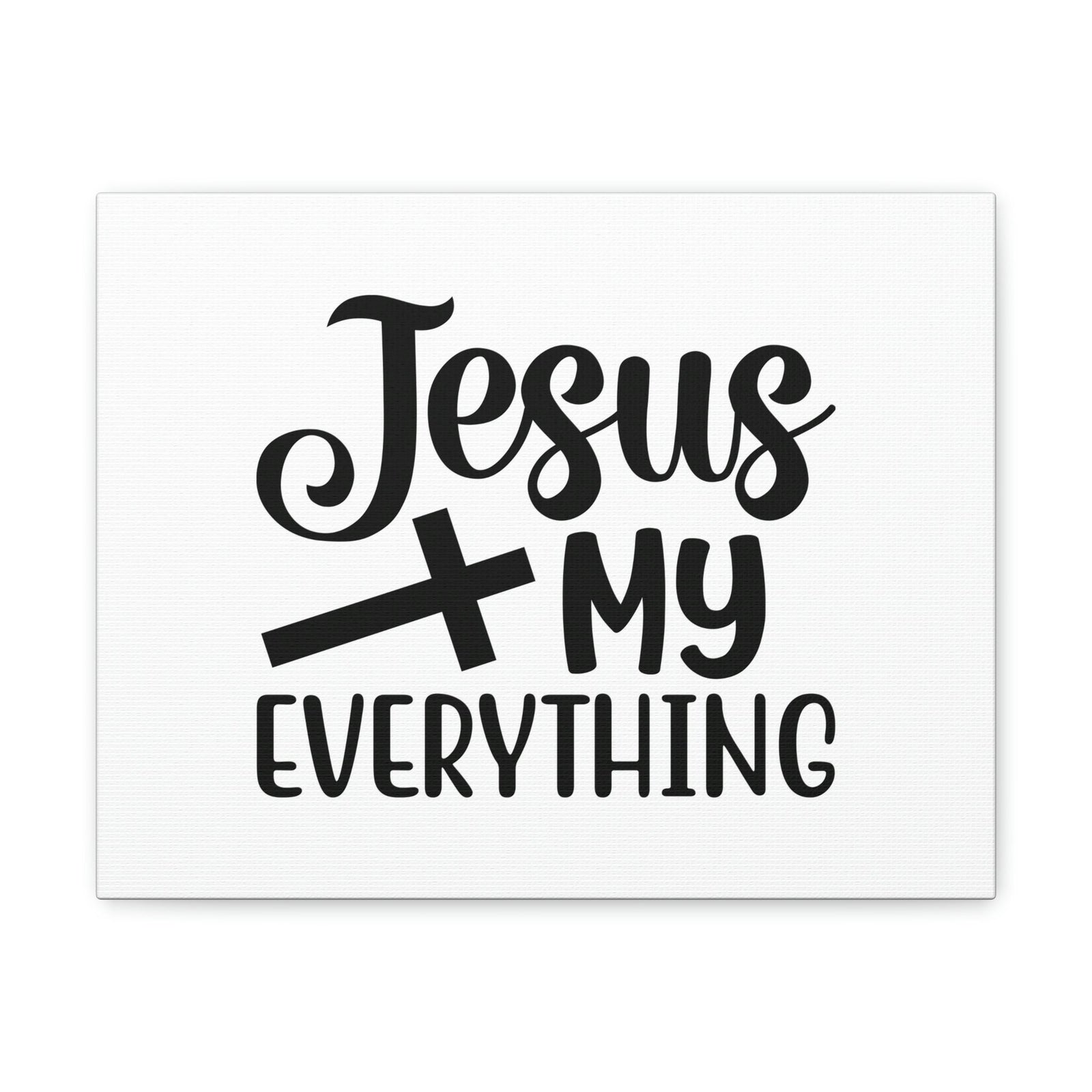 Scripture Walls Jesus My Everything John 14:6 Black Cross Christian Wall Art Bible Verse Print Ready to Hang Unframed-Express Your Love Gifts