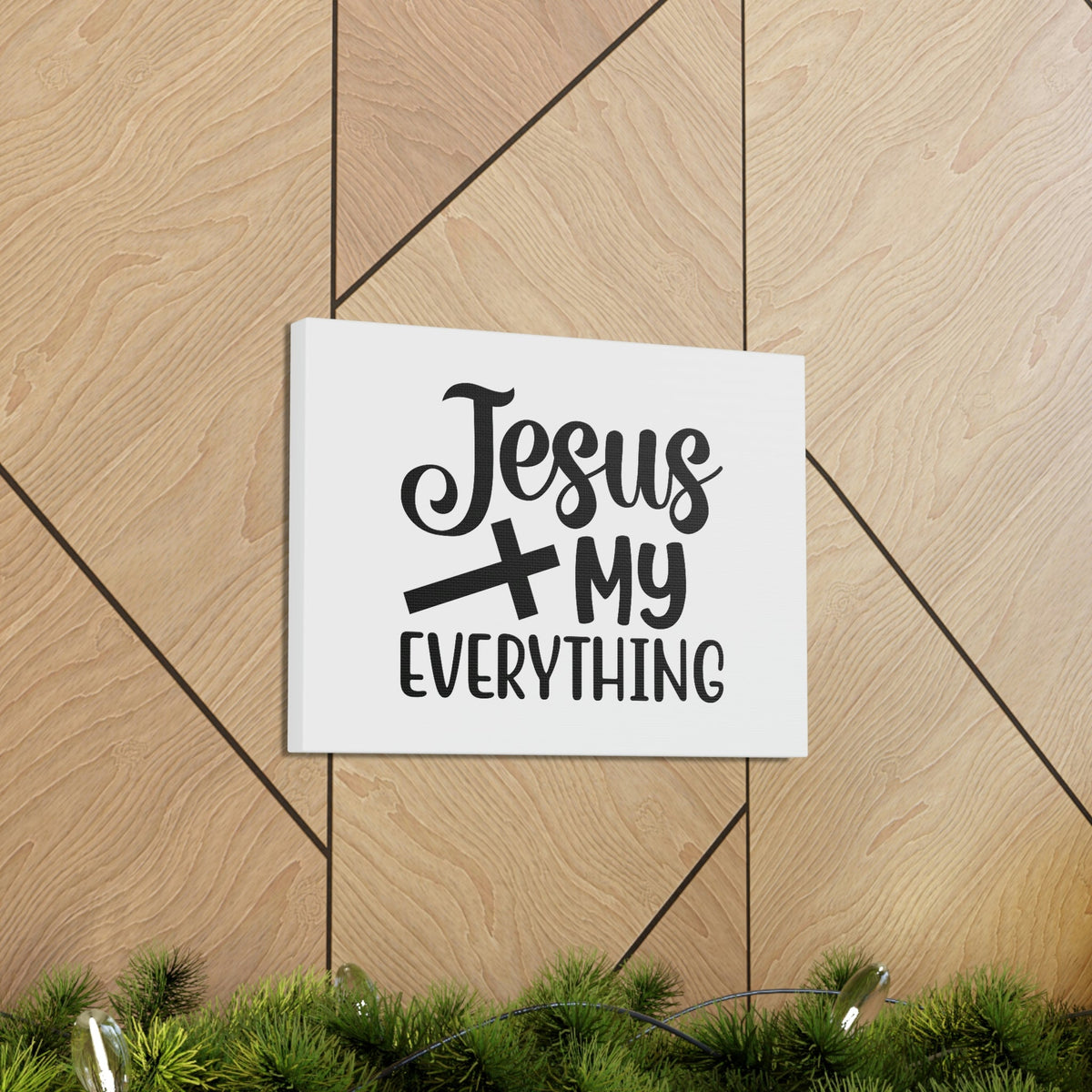 Scripture Walls Jesus My Everything John 14:6 Black Cross Christian Wall Art Bible Verse Print Ready to Hang Unframed-Express Your Love Gifts