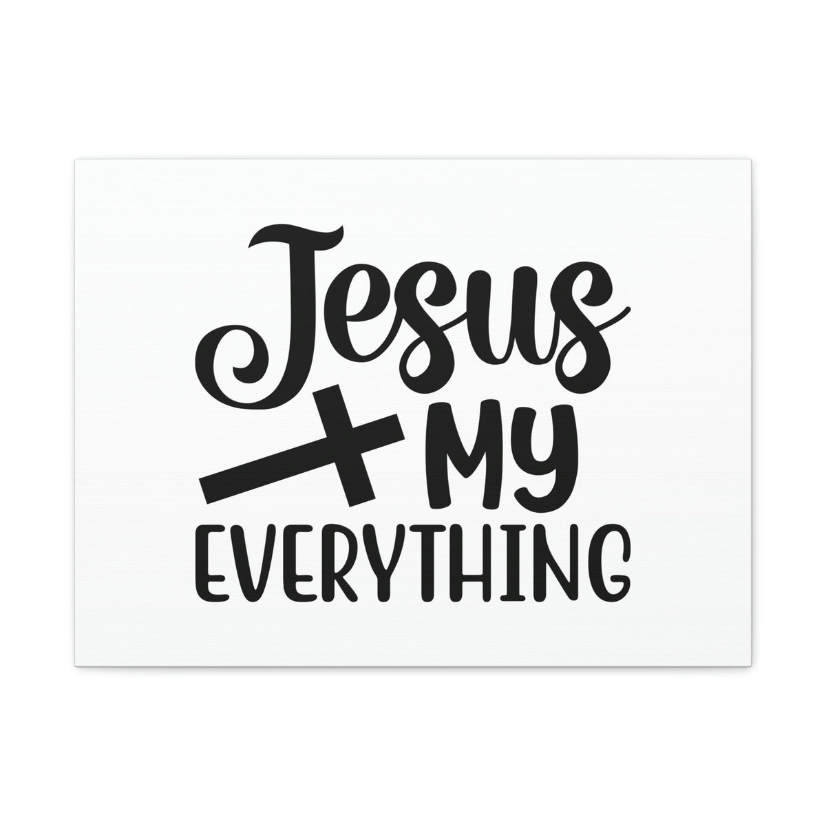 Scripture Walls Jesus My Everything John 14:6 Black Cross Christian Wall Art Bible Verse Print Ready to Hang Unframed-Express Your Love Gifts