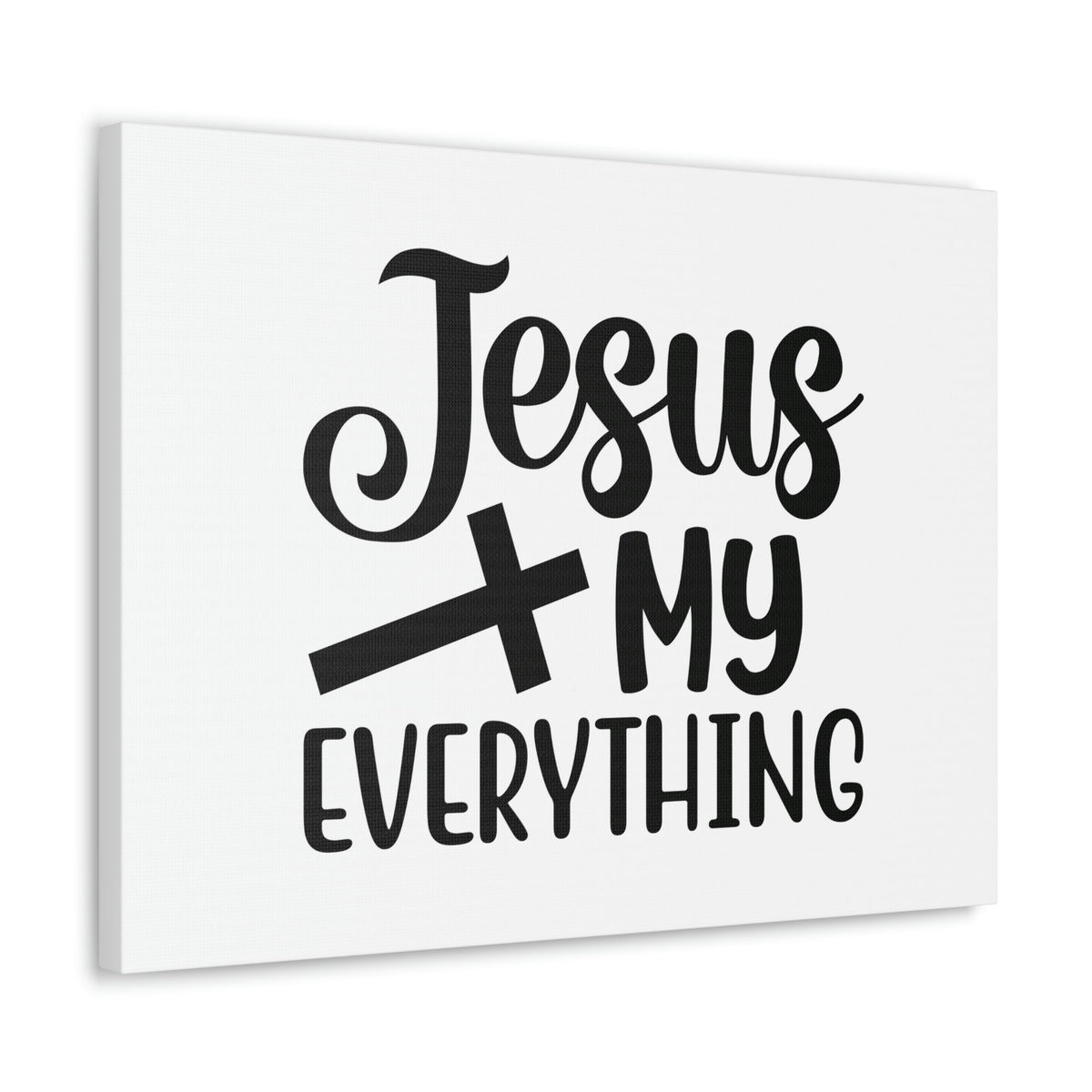 Scripture Walls Jesus My Everything John 14:6 Black Cross Christian Wall Art Bible Verse Print Ready to Hang Unframed-Express Your Love Gifts