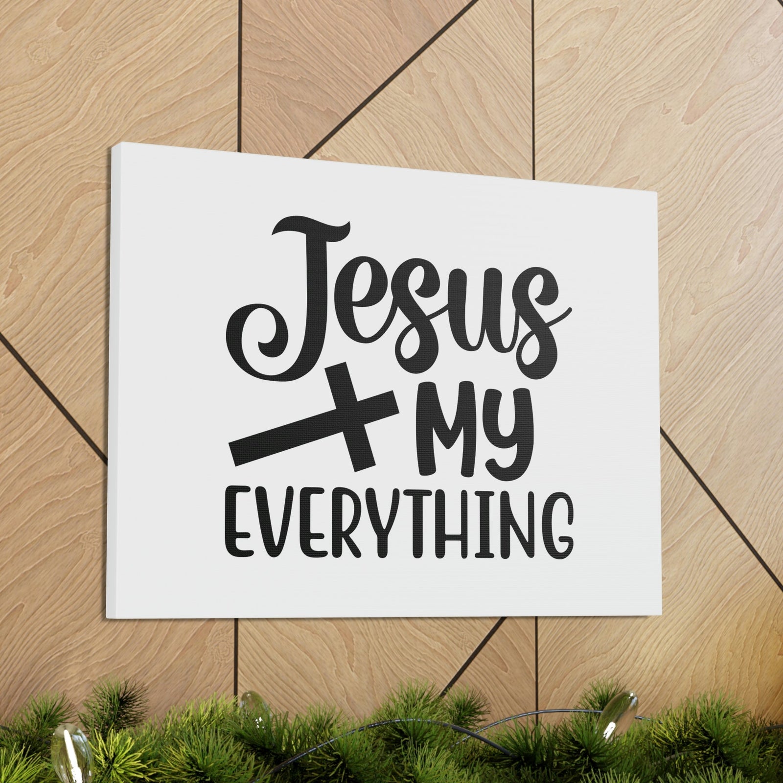 Scripture Walls Jesus My Everything John 14:6 Black Cross Christian Wall Art Bible Verse Print Ready to Hang Unframed-Express Your Love Gifts