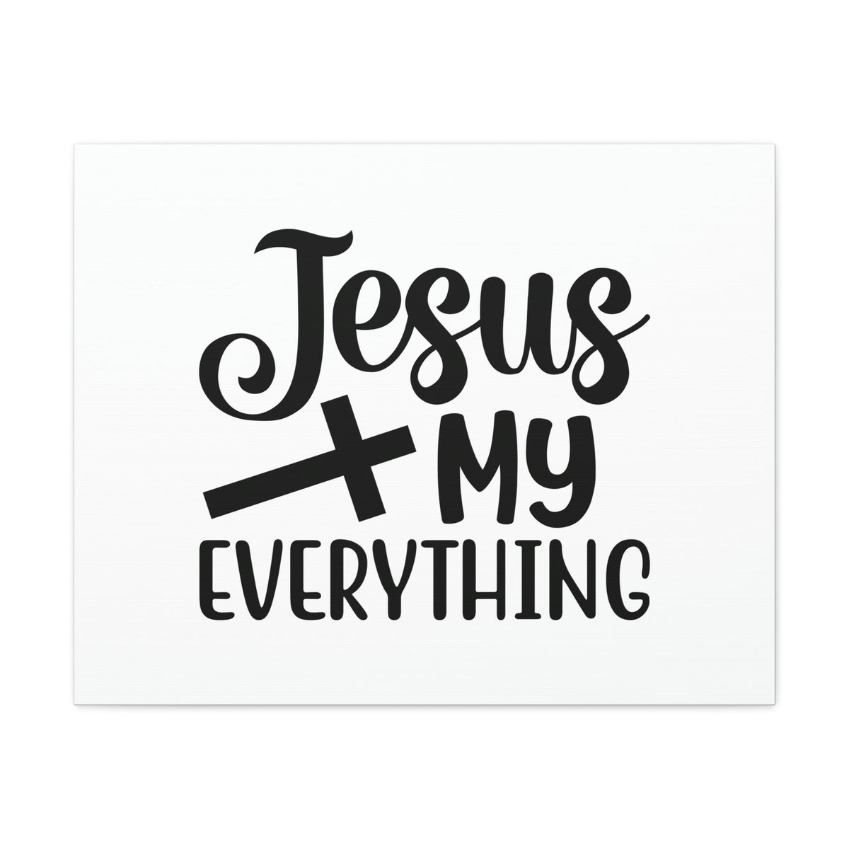 Scripture Walls Jesus My Everything John 14:6 Black Cross Christian Wall Art Bible Verse Print Ready to Hang Unframed-Express Your Love Gifts