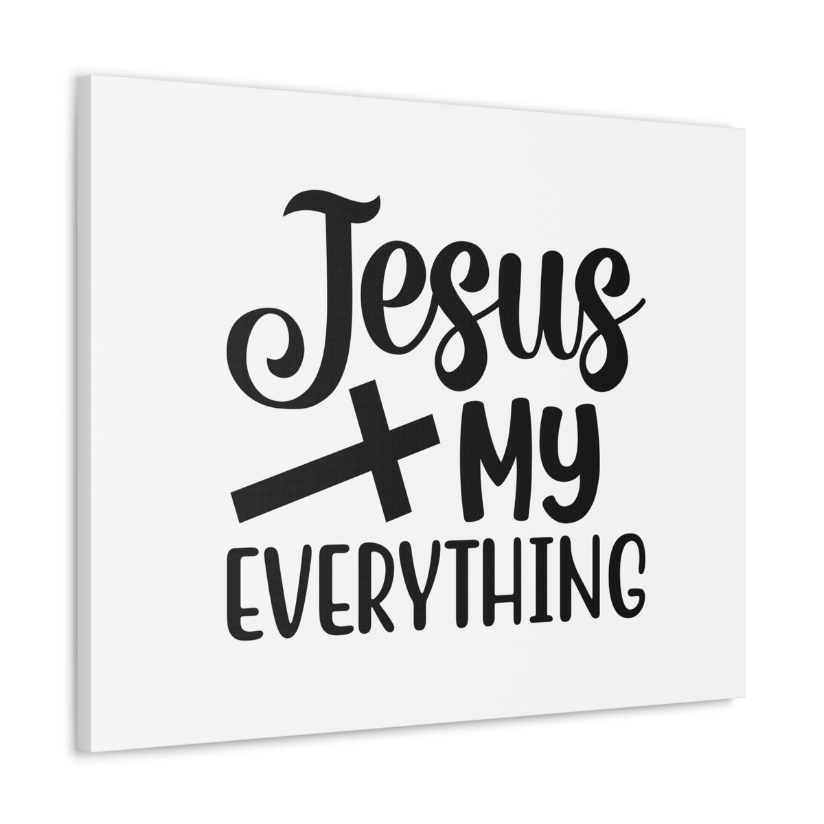 Scripture Walls Jesus My Everything John 14:6 Black Cross Christian Wall Art Bible Verse Print Ready to Hang Unframed-Express Your Love Gifts