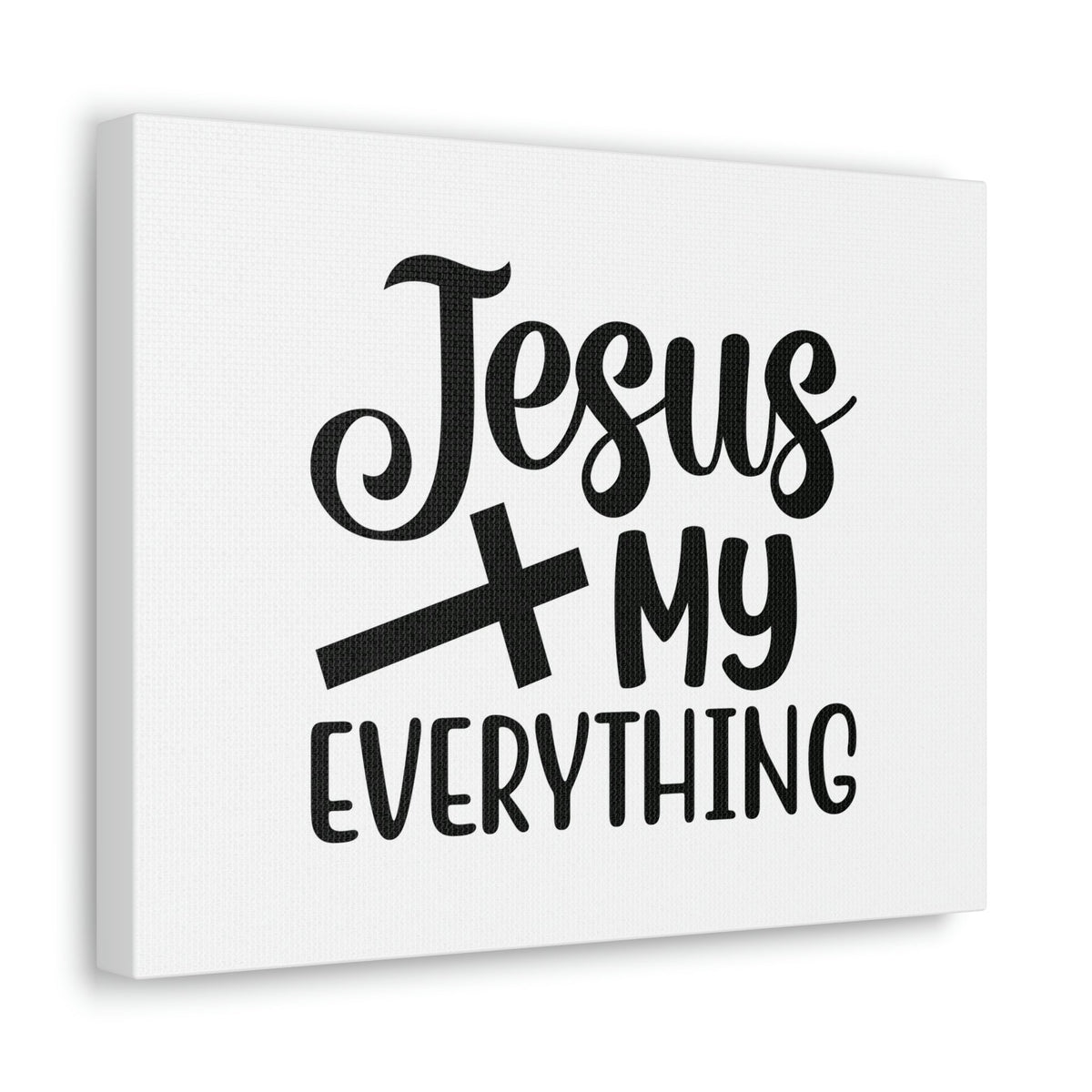 Scripture Walls Jesus My Everything John 14:6 Black Cross Christian Wall Art Bible Verse Print Ready to Hang Unframed-Express Your Love Gifts
