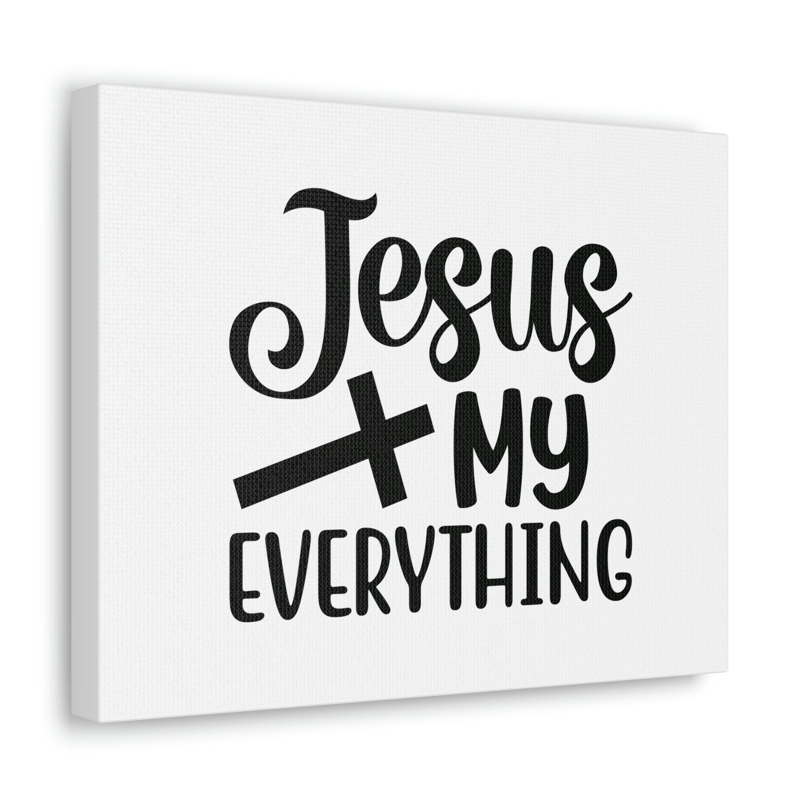 Scripture Walls Jesus My Everything John 14:6 Black Cross Christian Wall Art Bible Verse Print Ready to Hang Unframed-Express Your Love Gifts