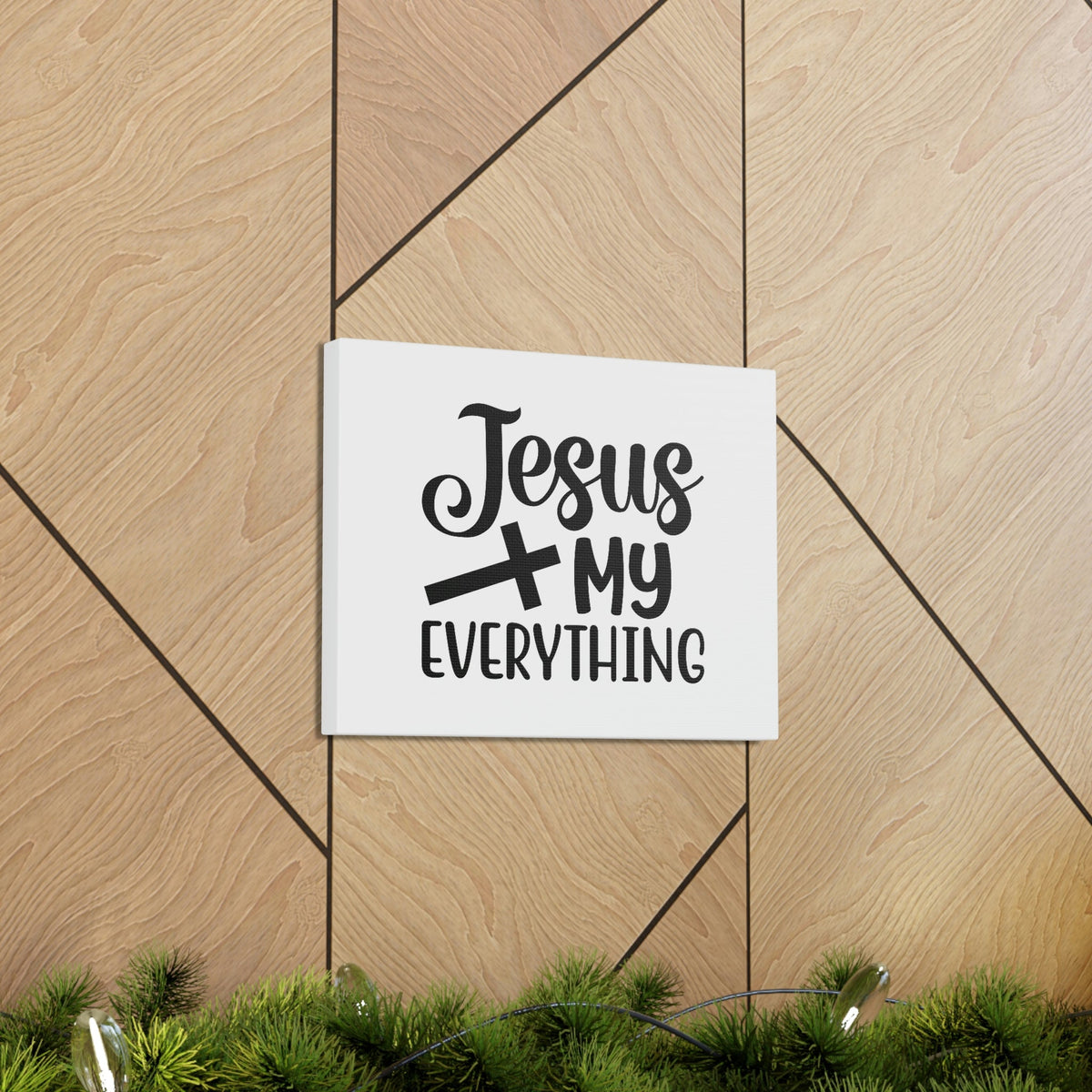 Scripture Walls Jesus My Everything John 14:6 Black Cross Christian Wall Art Bible Verse Print Ready to Hang Unframed-Express Your Love Gifts