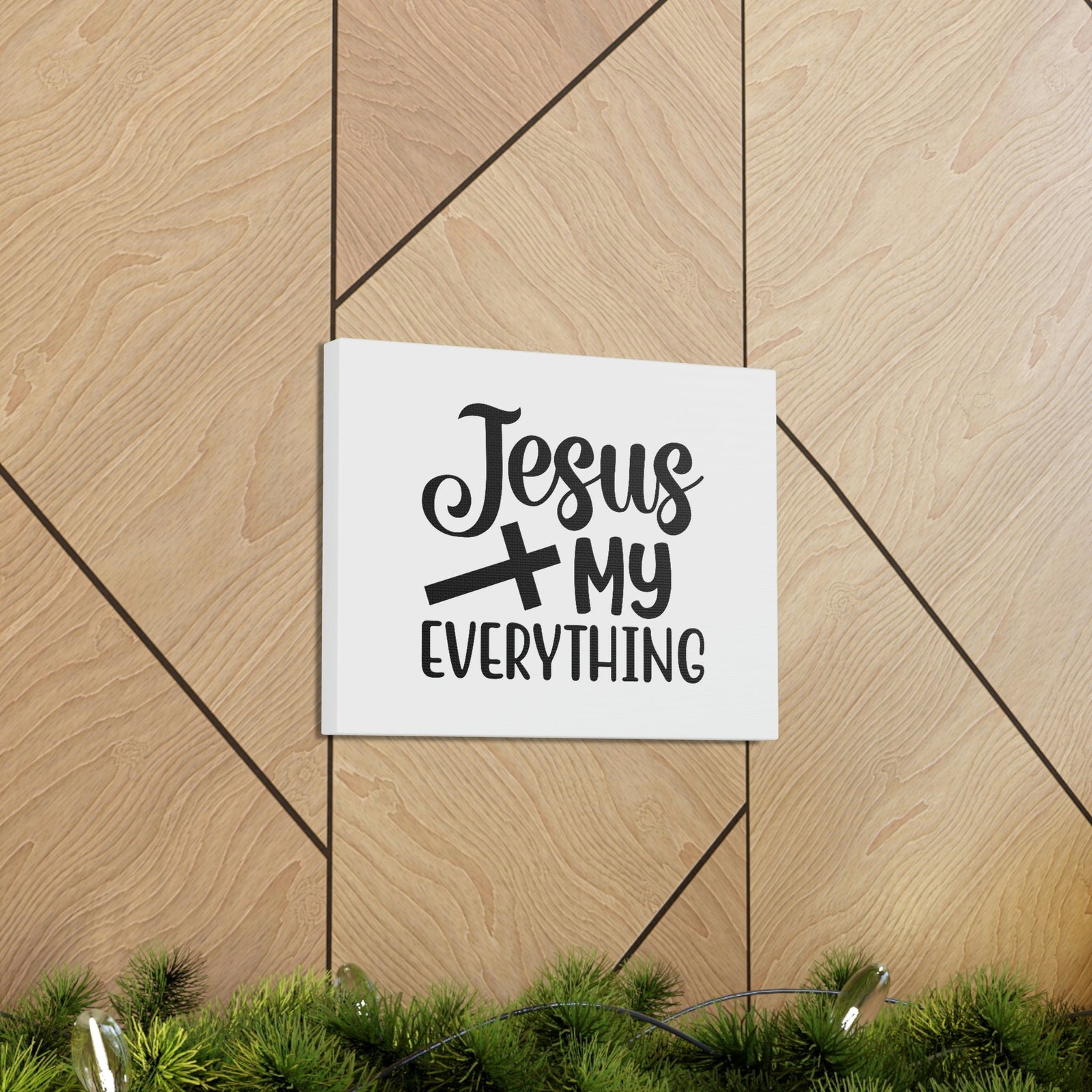 Scripture Walls Jesus My Everything John 14:6 Black Cross Christian Wall Art Bible Verse Print Ready to Hang Unframed-Express Your Love Gifts