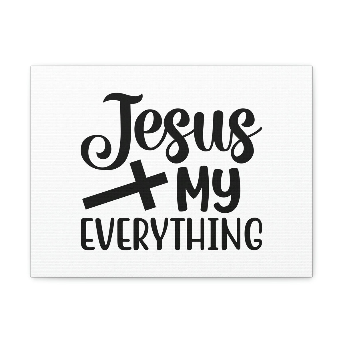 Scripture Walls Jesus My Everything John 14:6 Black Cross Christian Wall Art Bible Verse Print Ready to Hang Unframed-Express Your Love Gifts