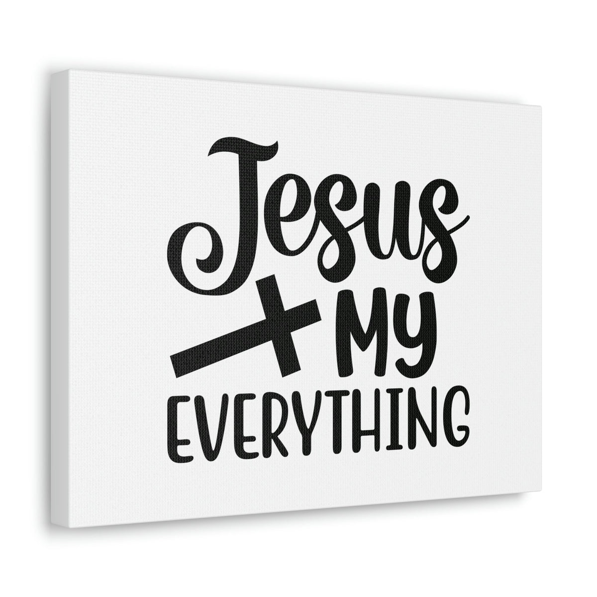 Scripture Walls Jesus My Everything John 14:6 Black Cross Christian Wall Art Bible Verse Print Ready to Hang Unframed-Express Your Love Gifts