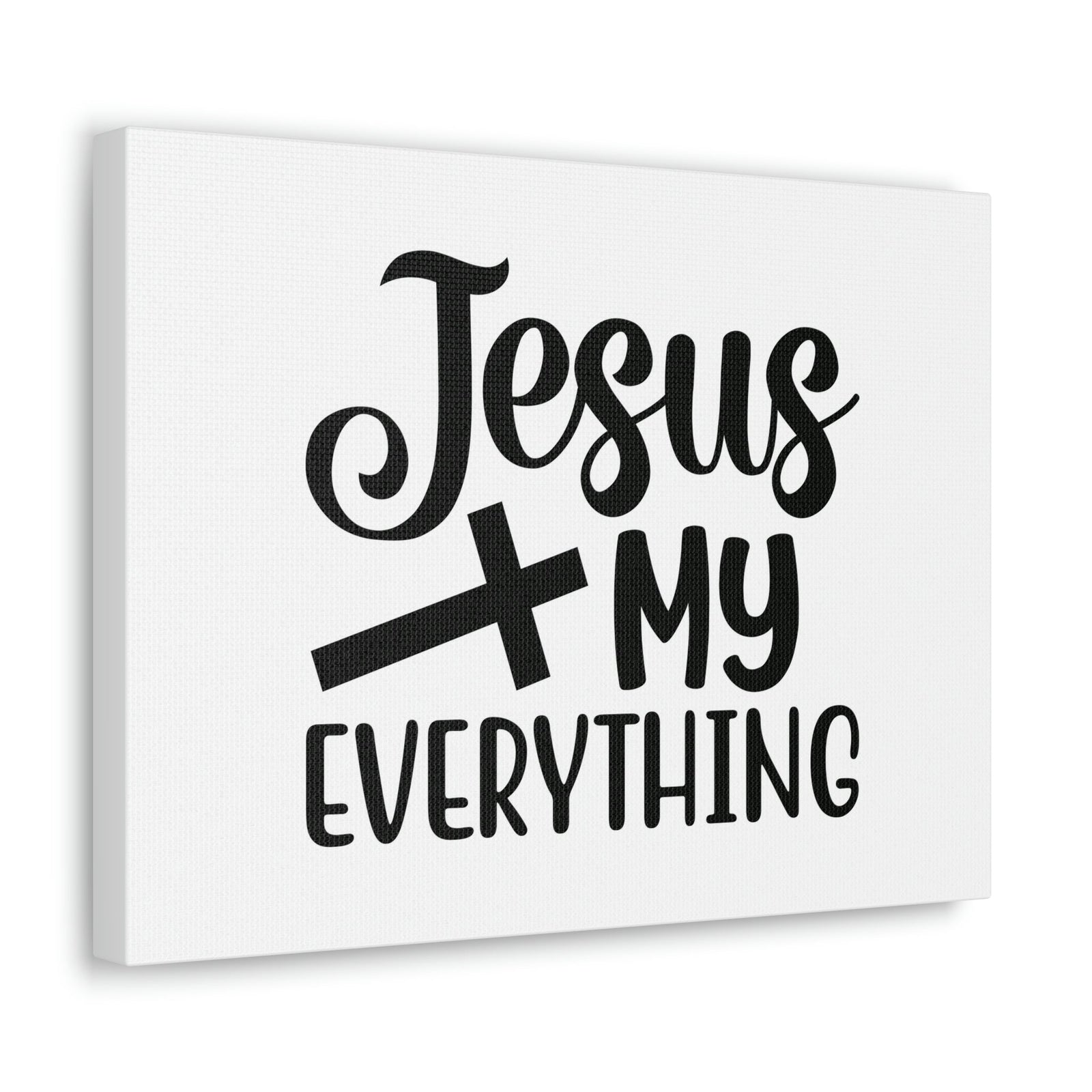 Scripture Walls Jesus My Everything John 14:6 Black Cross Christian Wall Art Bible Verse Print Ready to Hang Unframed-Express Your Love Gifts