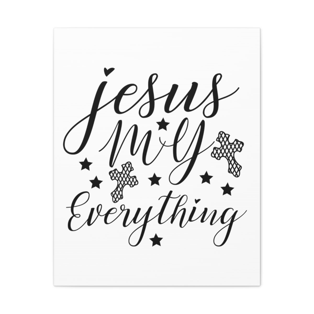 Scripture Walls Jesus My Everything Matthew 19:26 Christian Wall Art Print Ready to Hang Unframed-Express Your Love Gifts