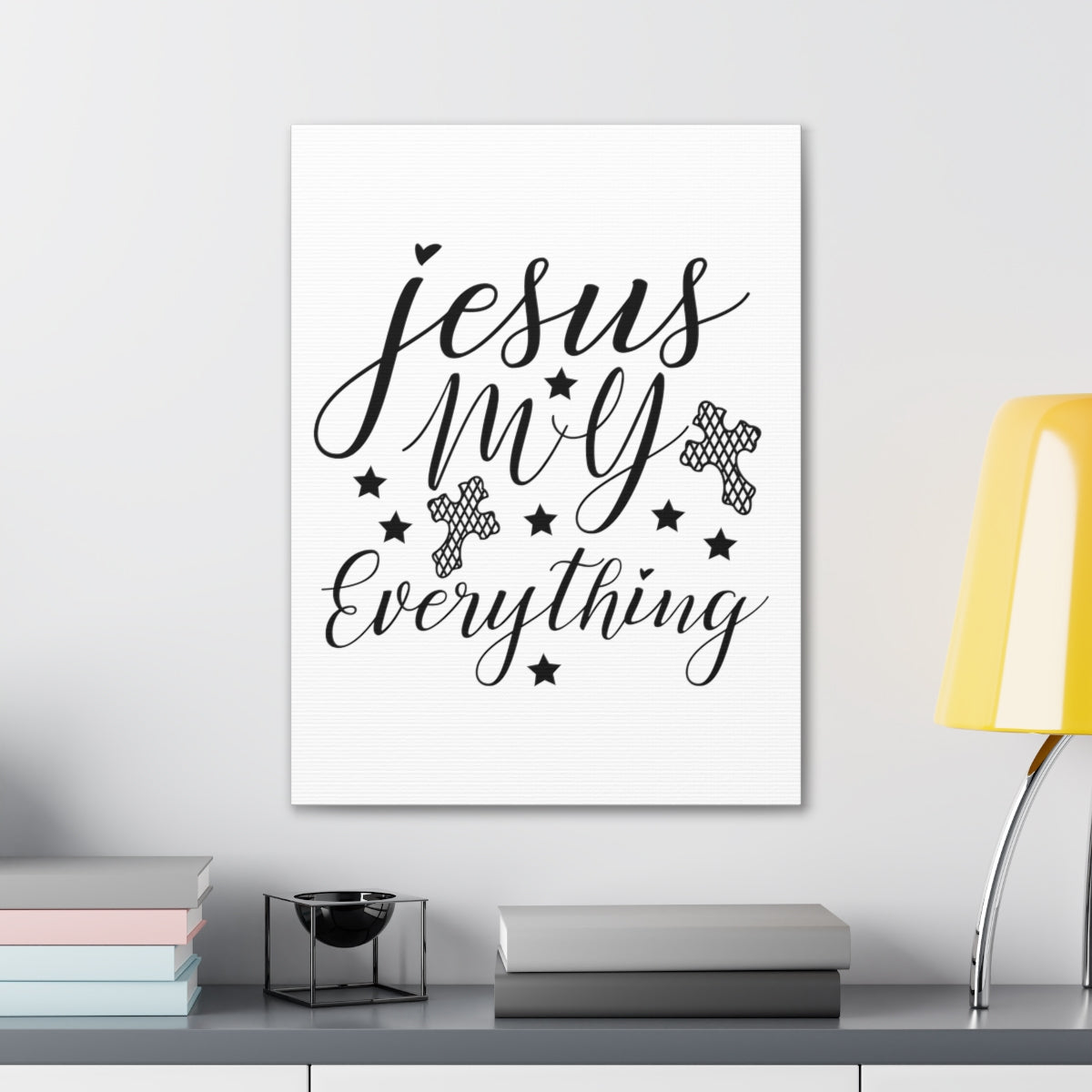 Scripture Walls Jesus My Everything Matthew 19:26 Christian Wall Art Print Ready to Hang Unframed-Express Your Love Gifts