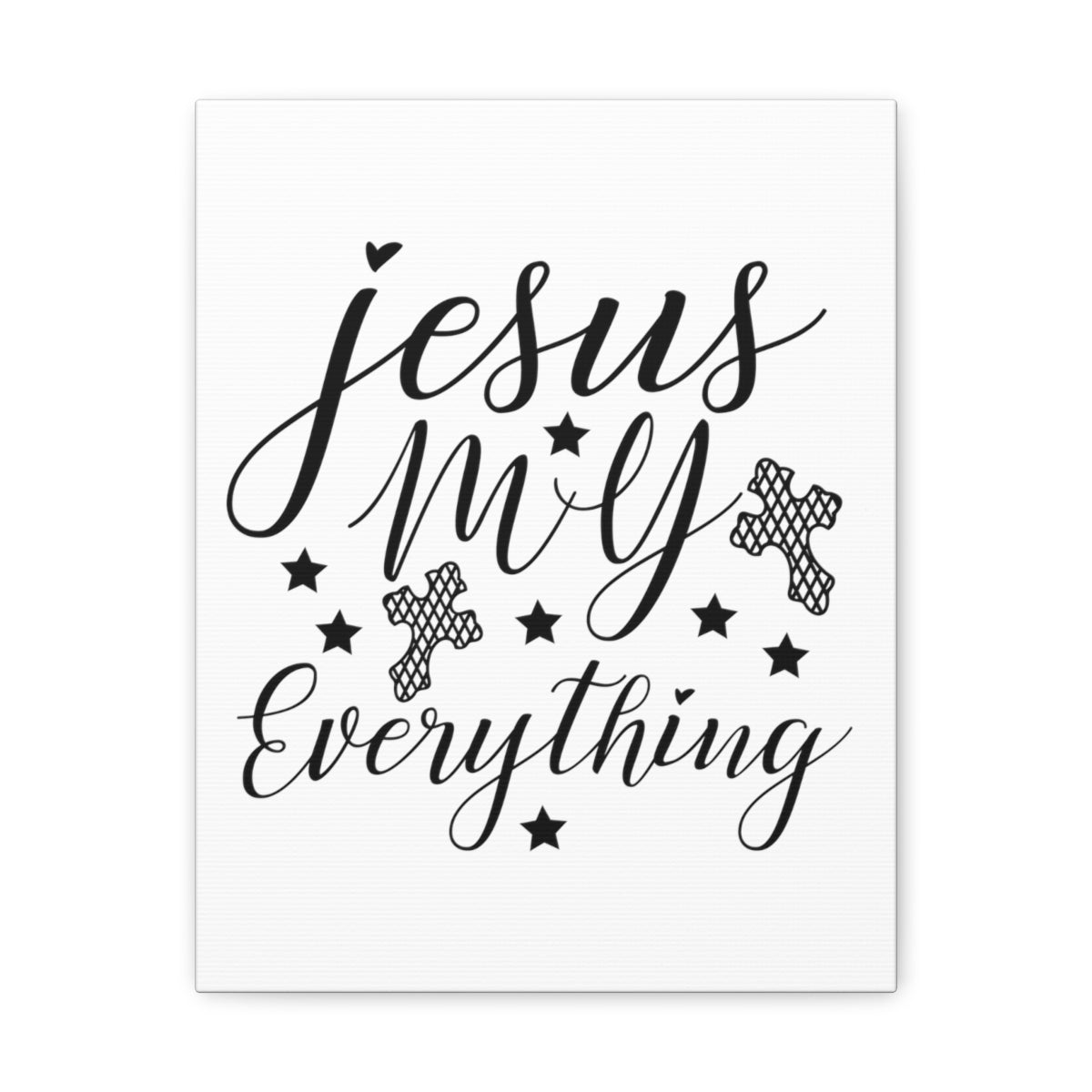 Scripture Walls Jesus My Everything Matthew 19:26 Christian Wall Art Print Ready to Hang Unframed-Express Your Love Gifts