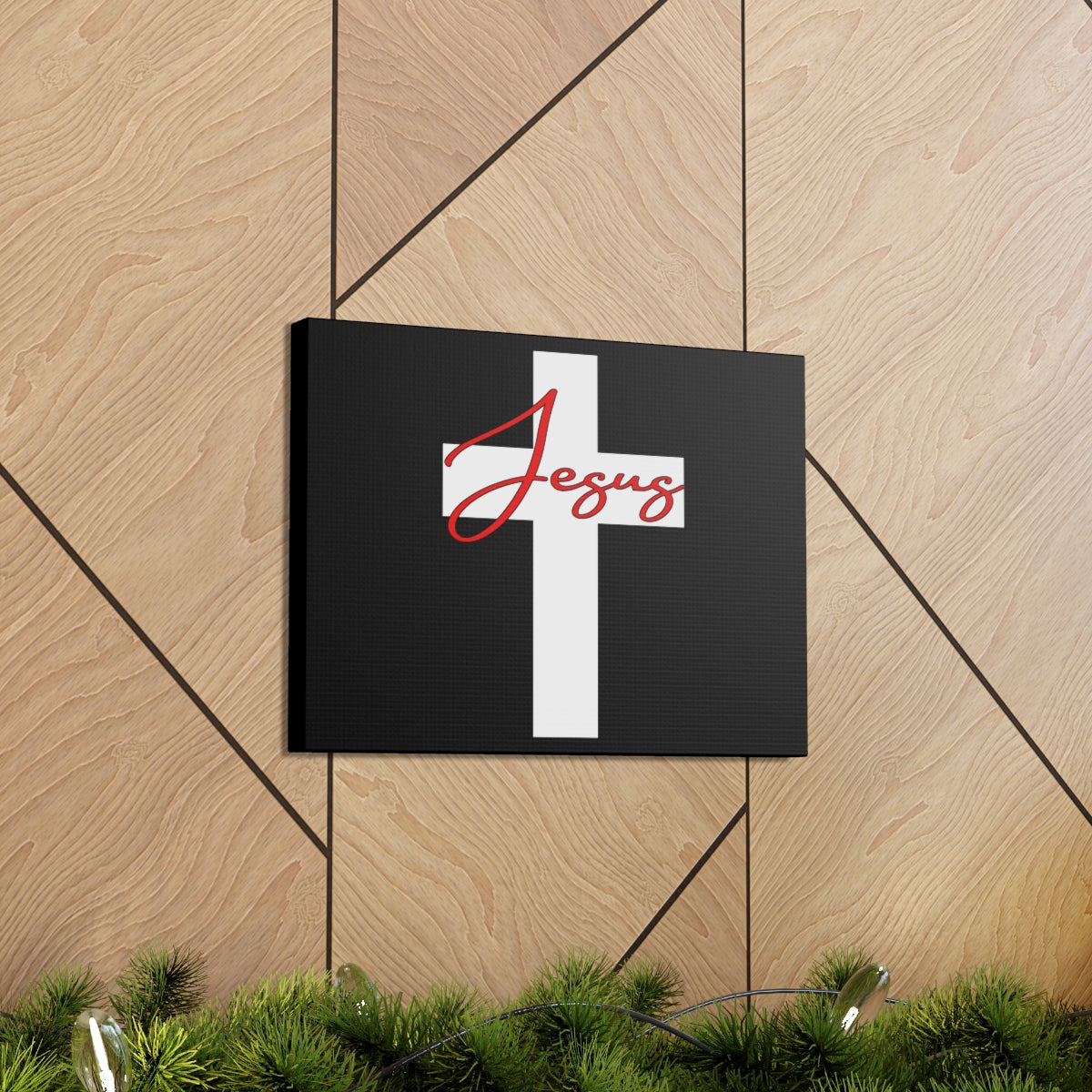 Scripture Walls Jesus On Cross Galatians 2:20 Christian Wall Art Bible Verse Print Ready to Hang Unframed-Express Your Love Gifts