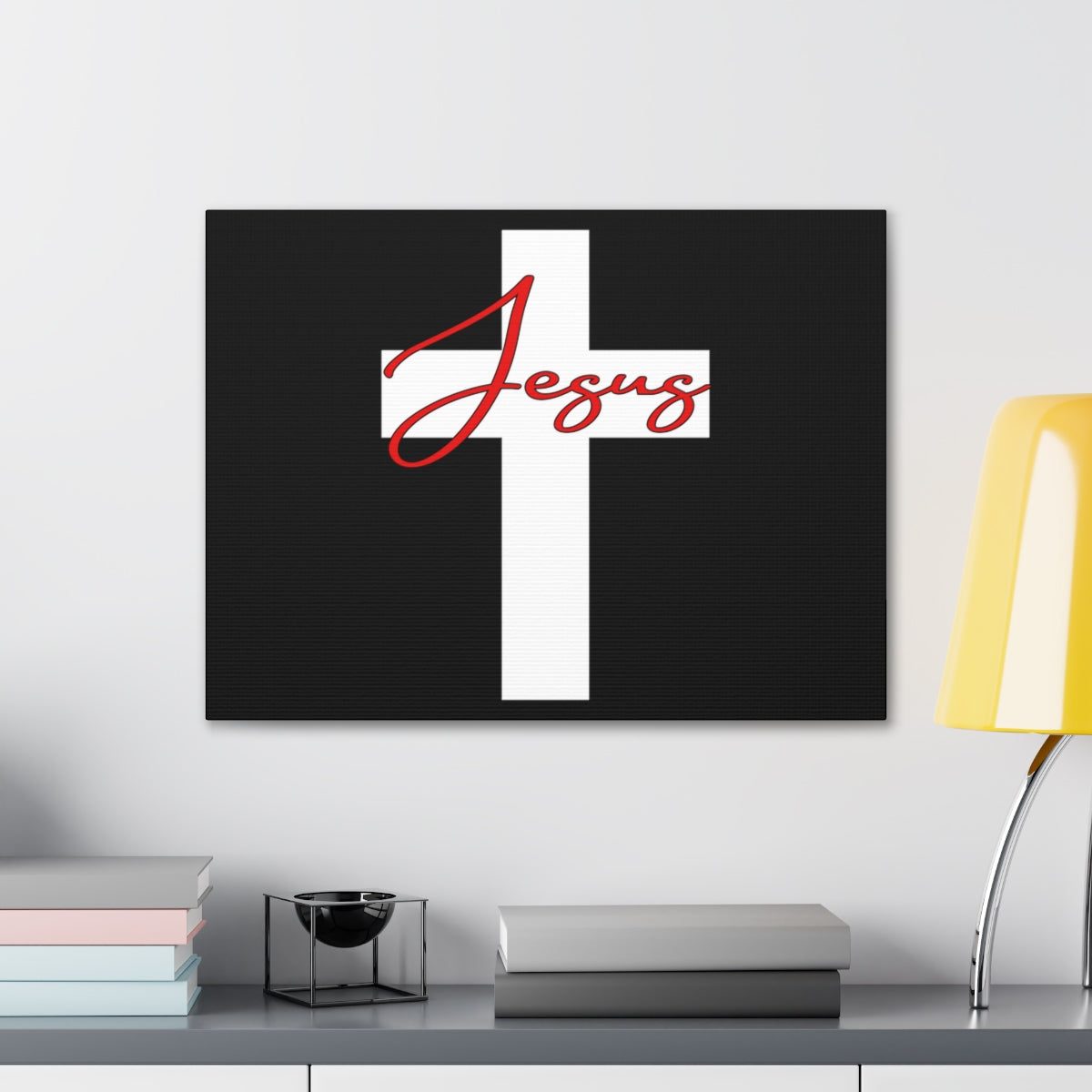 Scripture Walls Jesus On Cross Galatians 2:20 Christian Wall Art Bible Verse Print Ready to Hang Unframed-Express Your Love Gifts