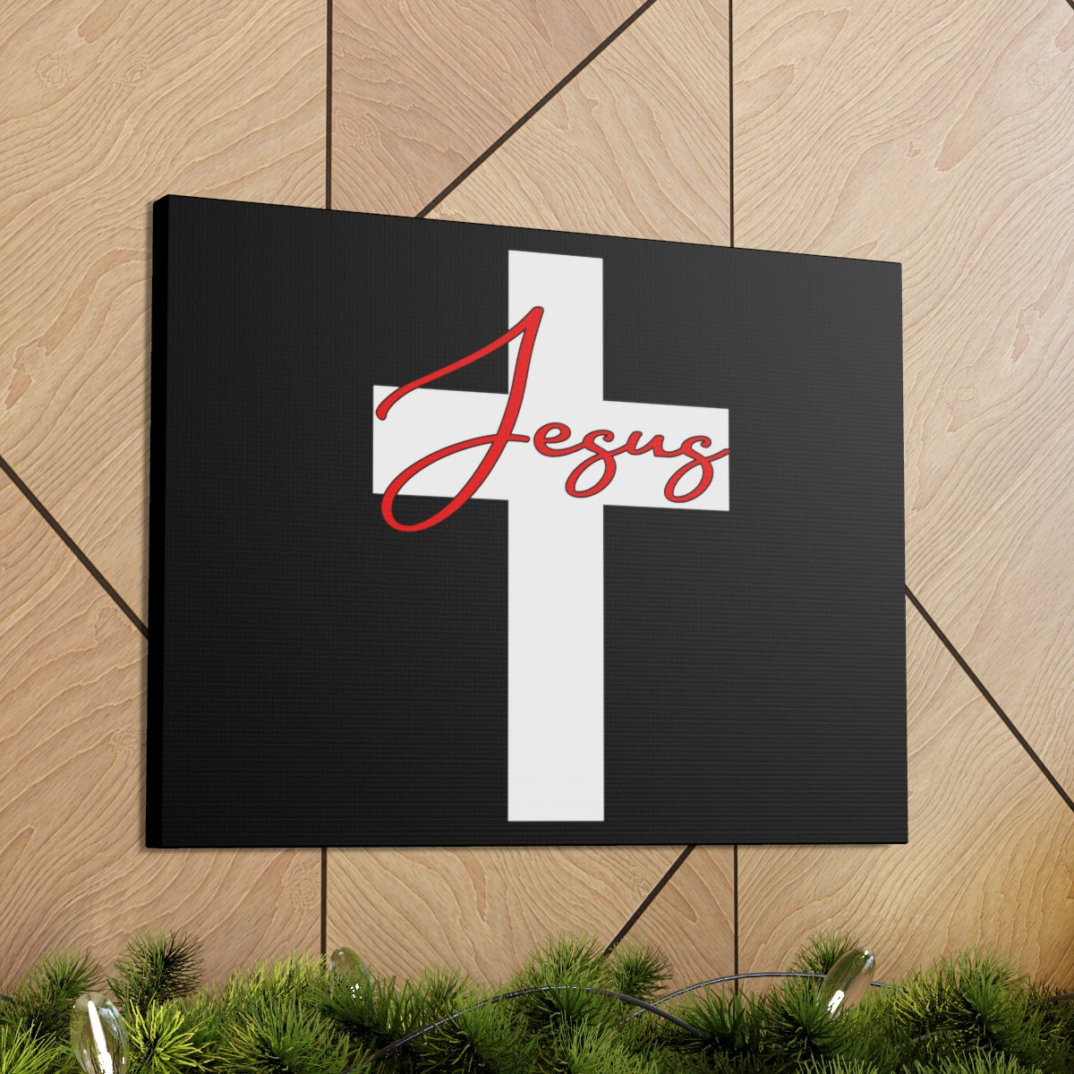 Scripture Walls Jesus On Cross Galatians 2:20 Christian Wall Art Bible Verse Print Ready to Hang Unframed-Express Your Love Gifts