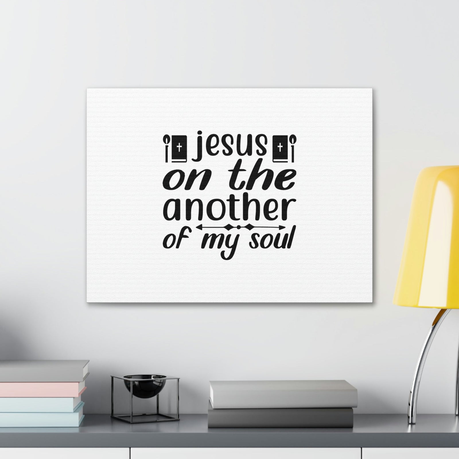 Scripture Walls Jesus On The Another Of My Soul Colossians 2:2 Christian Wall Art Bible Verse Print Ready to Hang Unframed-Express Your Love Gifts