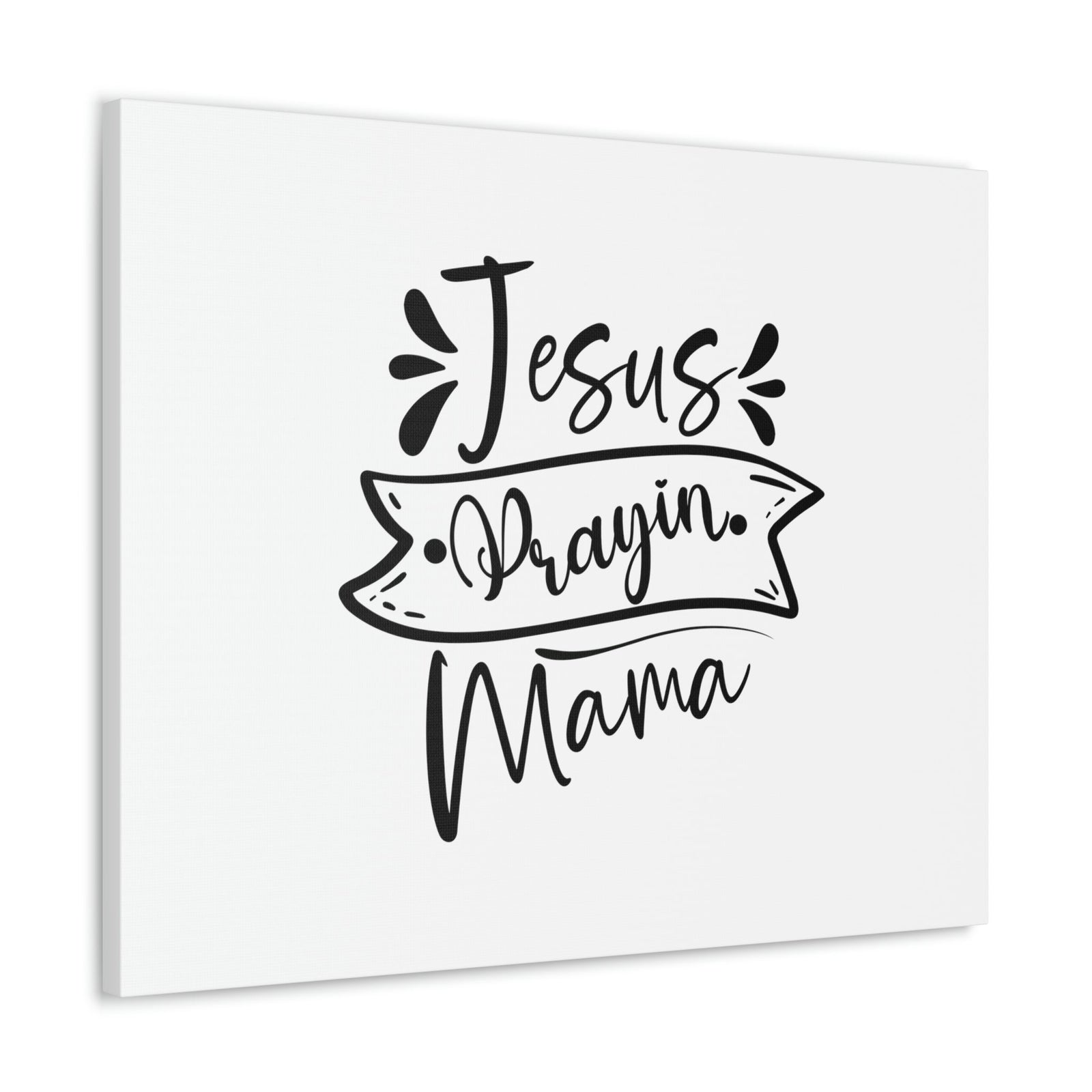 Scripture Walls Jesus Prayin Mama Proverbs 22:6 Banner Christian Wall Art Bible Verse Print Ready to Hang Unframed-Express Your Love Gifts
