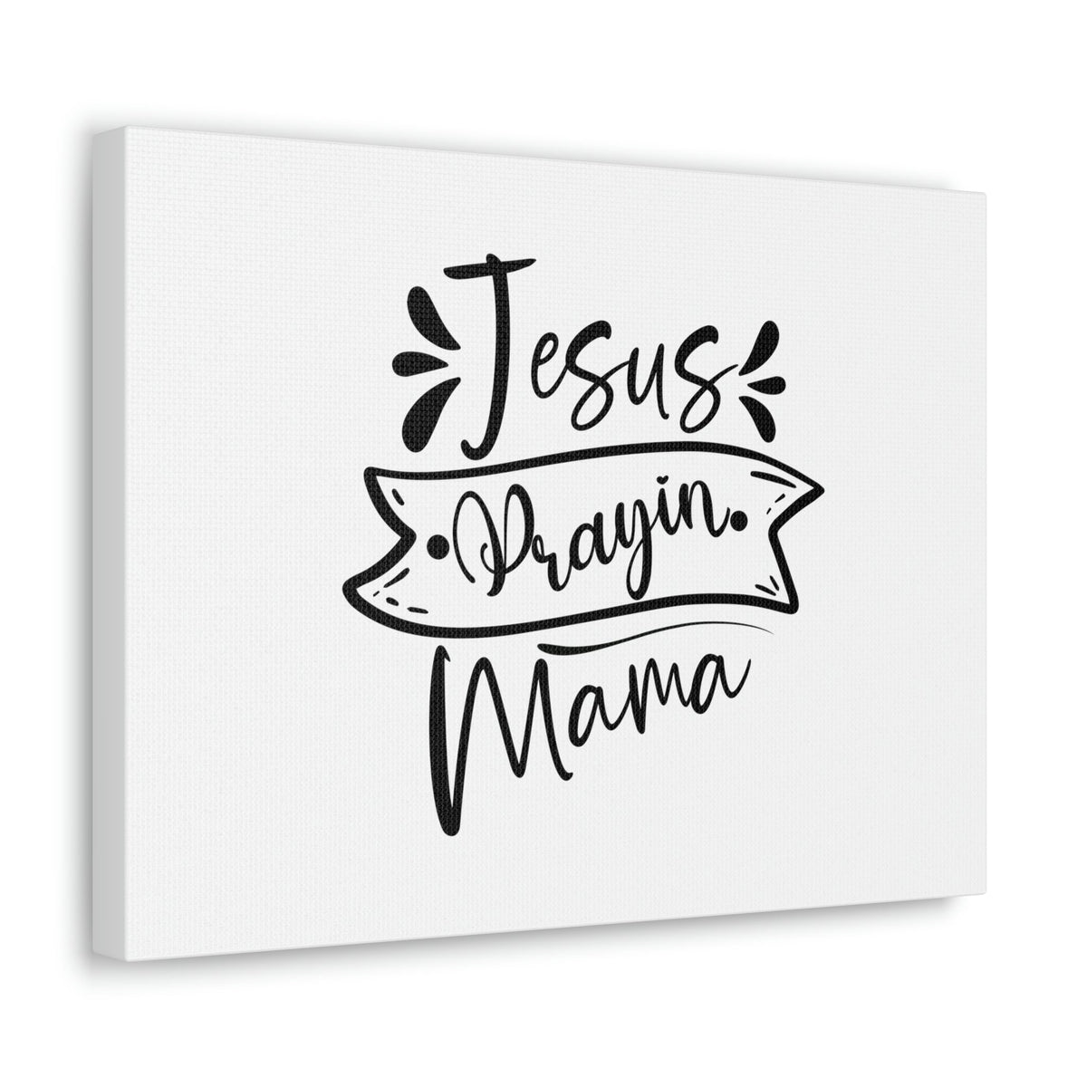 Scripture Walls Jesus Prayin Mama Proverbs 22:6 Banner Christian Wall Art Bible Verse Print Ready to Hang Unframed-Express Your Love Gifts