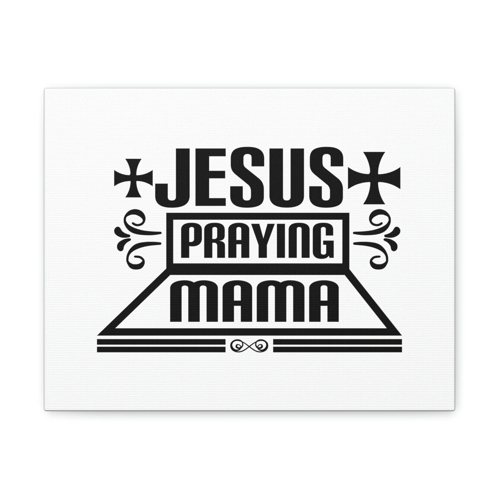 Scripture Walls Jesus Praying Mama Acts 1:14 Cross Christian Wall Art Bible Verse Print Ready to Hang Unframed-Express Your Love Gifts