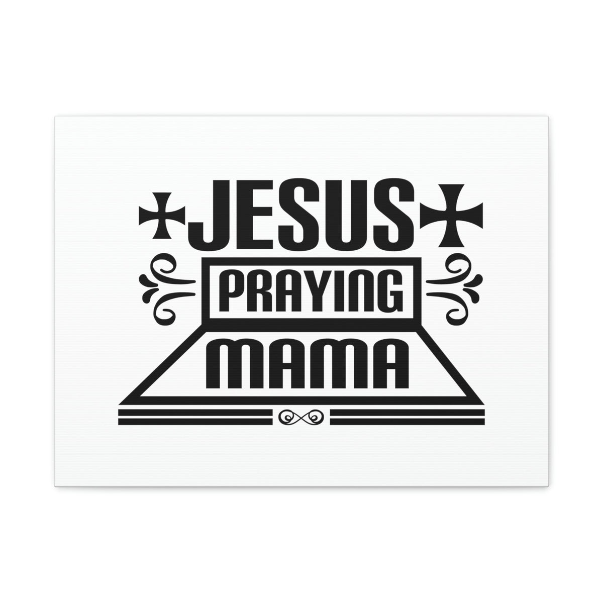 Scripture Walls Jesus Praying Mama Acts 1:14 Cross Christian Wall Art Bible Verse Print Ready to Hang Unframed-Express Your Love Gifts