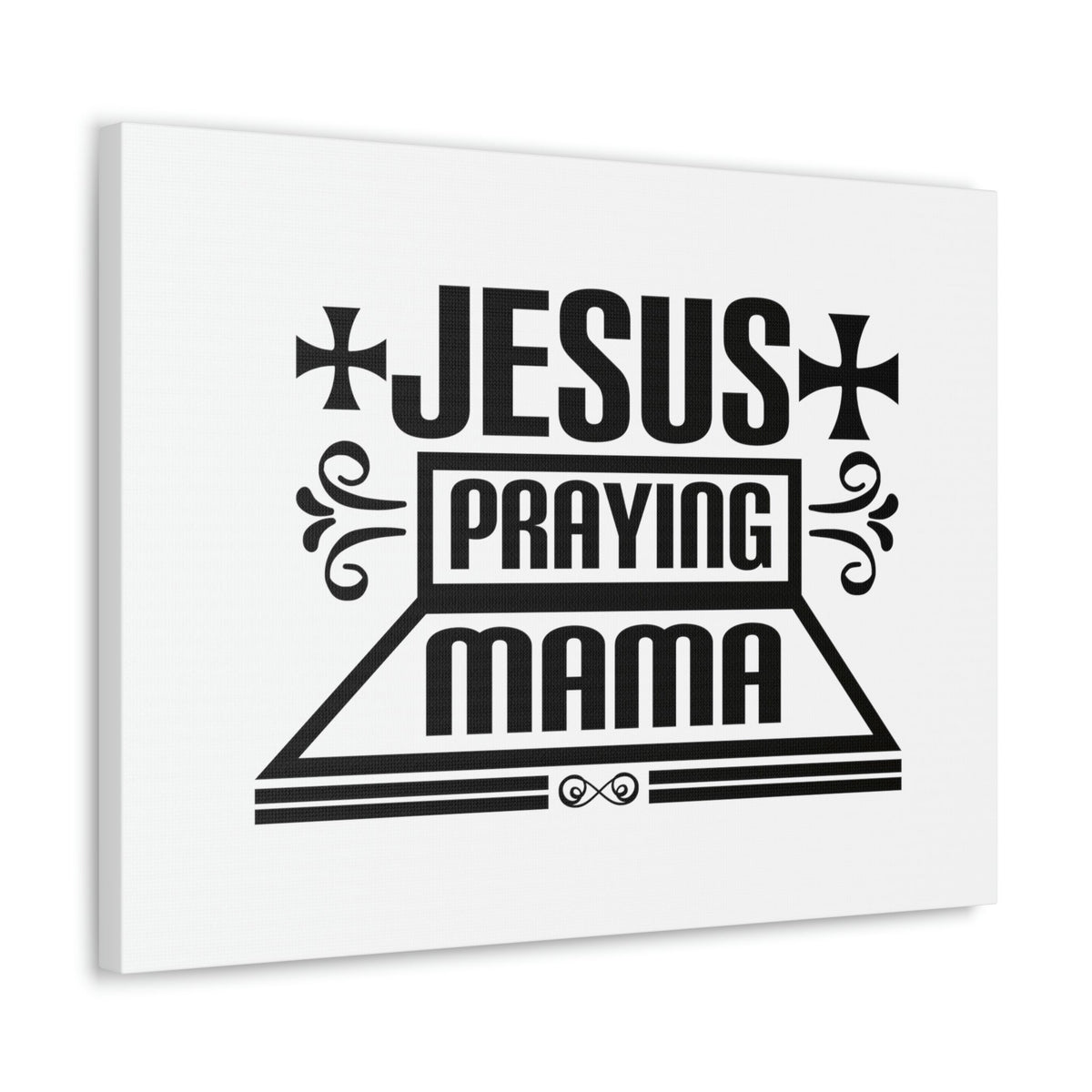 Scripture Walls Jesus Praying Mama Acts 1:14 Cross Christian Wall Art Bible Verse Print Ready to Hang Unframed-Express Your Love Gifts