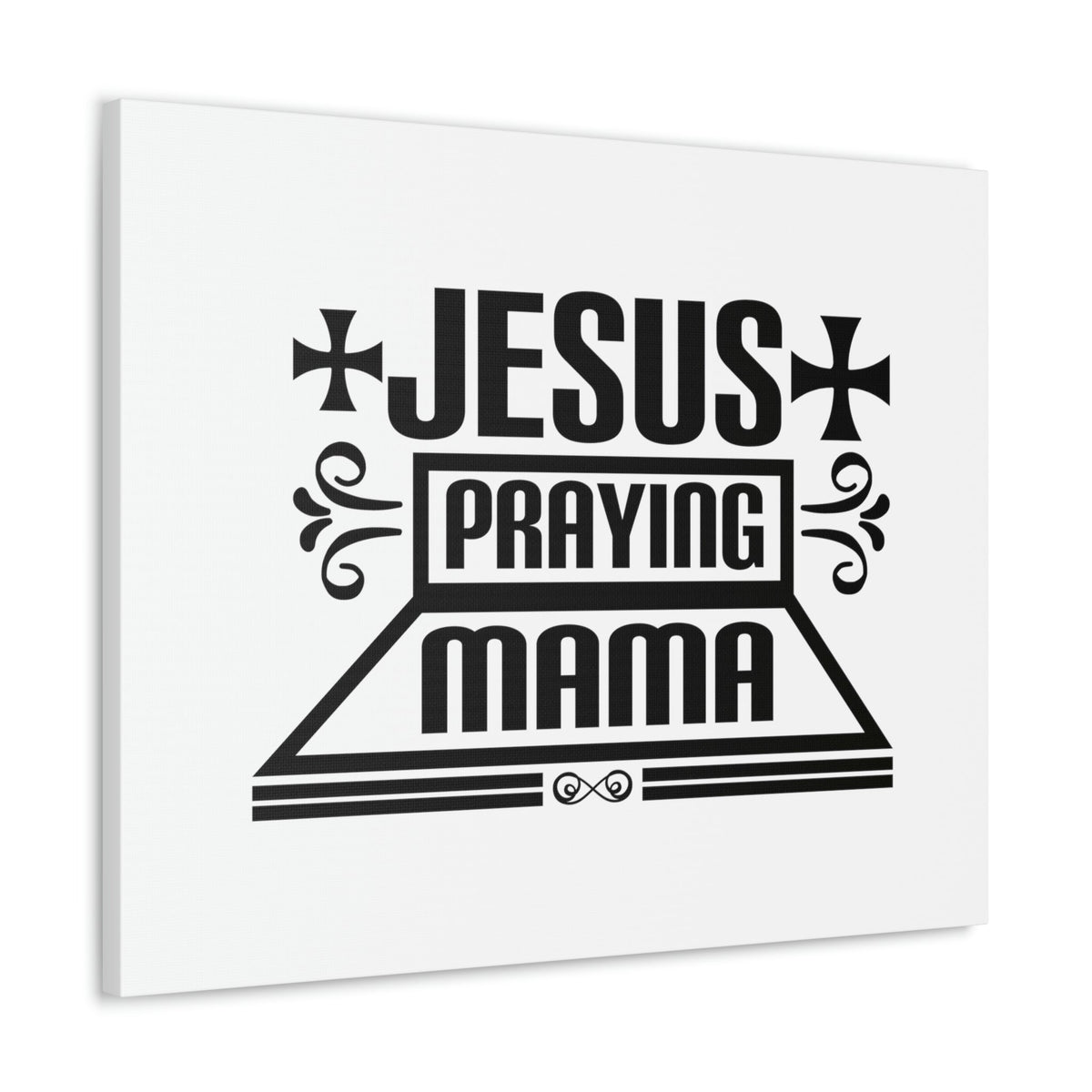 Scripture Walls Jesus Praying Mama Acts 1:14 Cross Christian Wall Art Bible Verse Print Ready to Hang Unframed-Express Your Love Gifts