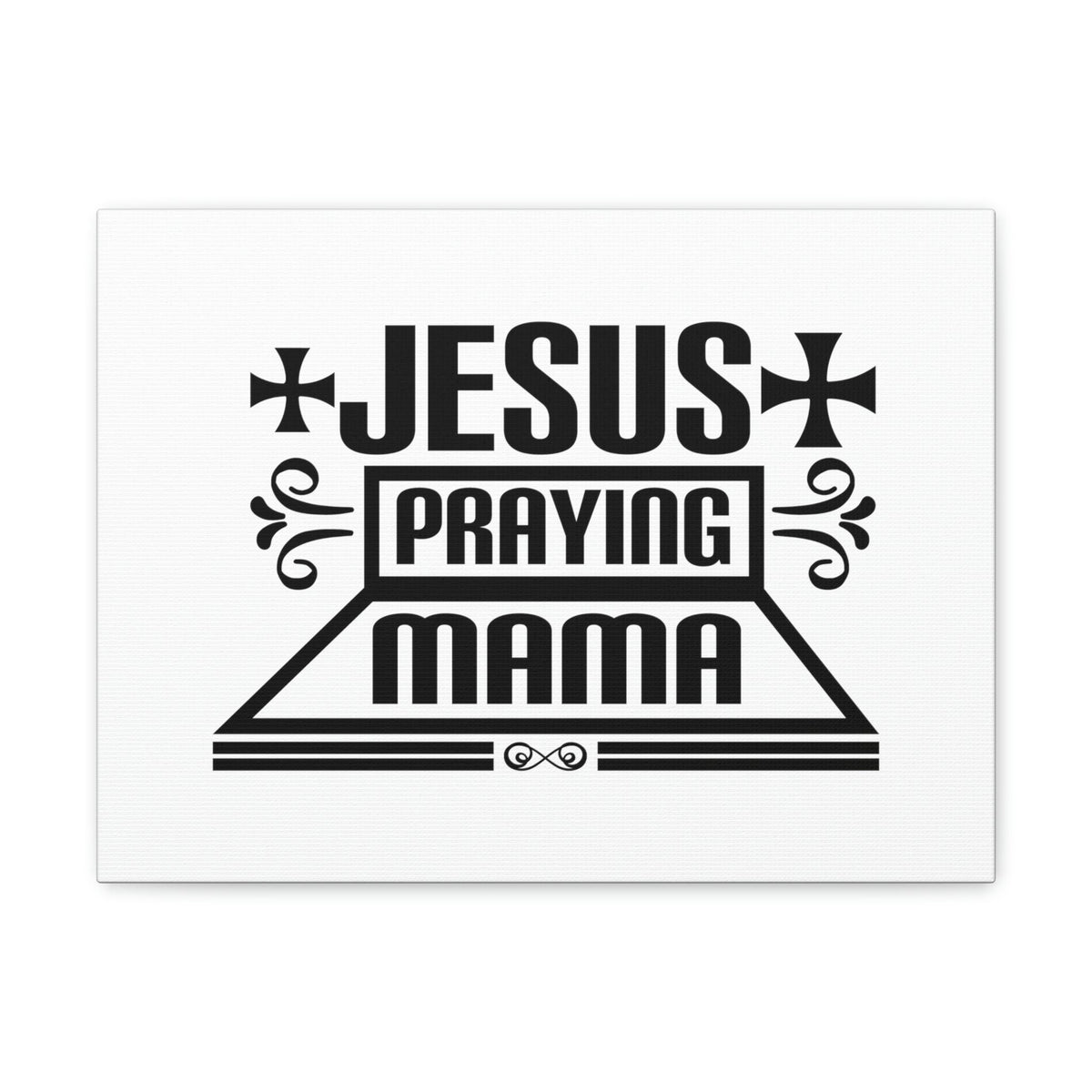Scripture Walls Jesus Praying Mama Acts 1:14 Cross Christian Wall Art Bible Verse Print Ready to Hang Unframed-Express Your Love Gifts