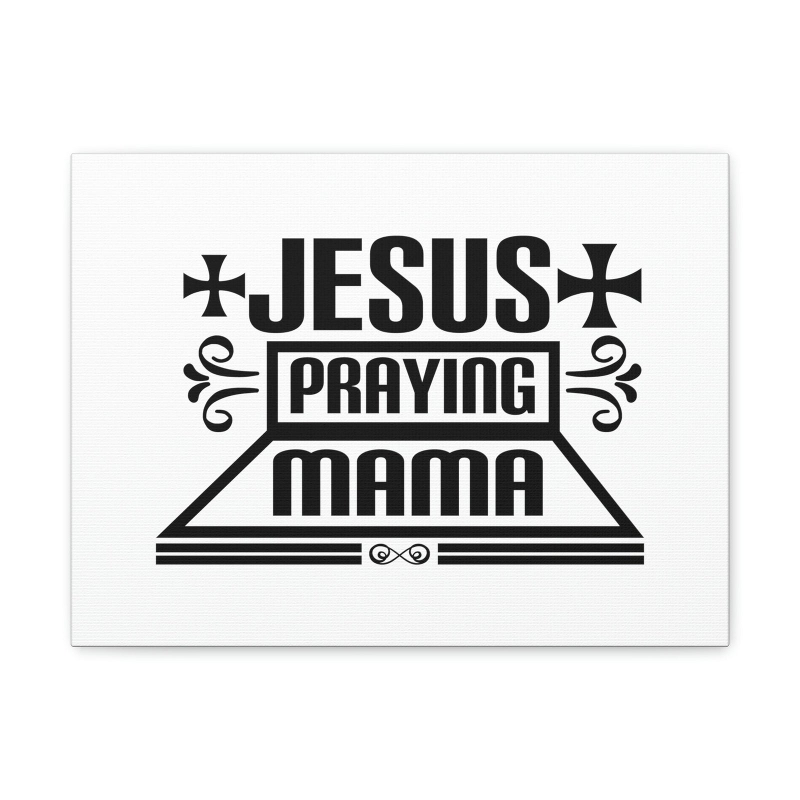 Scripture Walls Jesus Praying Mama Acts 1:14 Cross Christian Wall Art Bible Verse Print Ready to Hang Unframed-Express Your Love Gifts