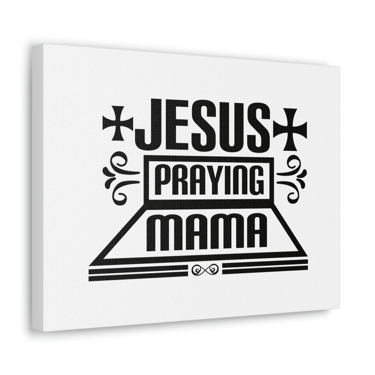 Scripture Walls Jesus Praying Mama Acts 1:14 Cross Christian Wall Art Bible Verse Print Ready to Hang Unframed-Express Your Love Gifts