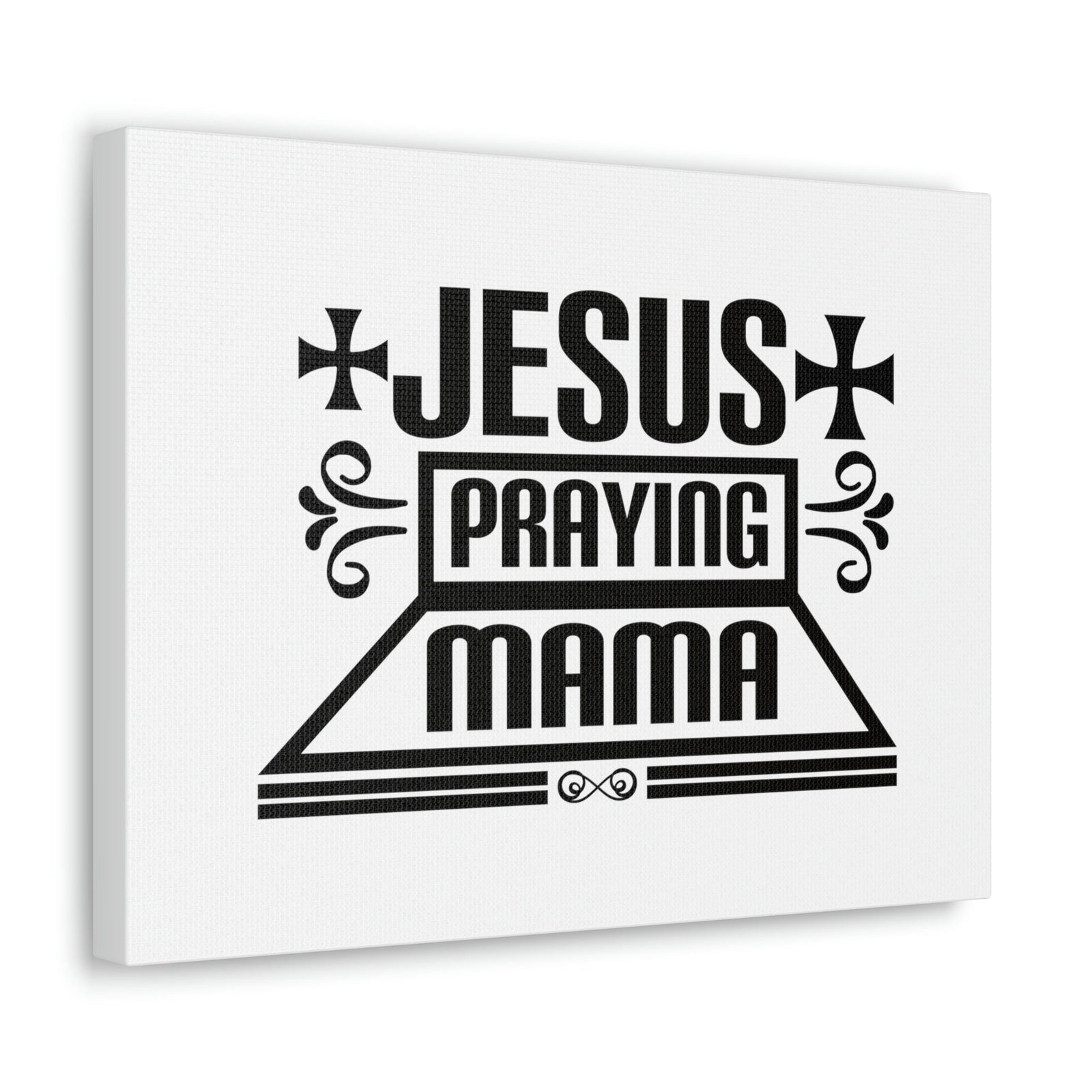 Scripture Walls Jesus Praying Mama Acts 1:14 Cross Christian Wall Art Bible Verse Print Ready to Hang Unframed-Express Your Love Gifts