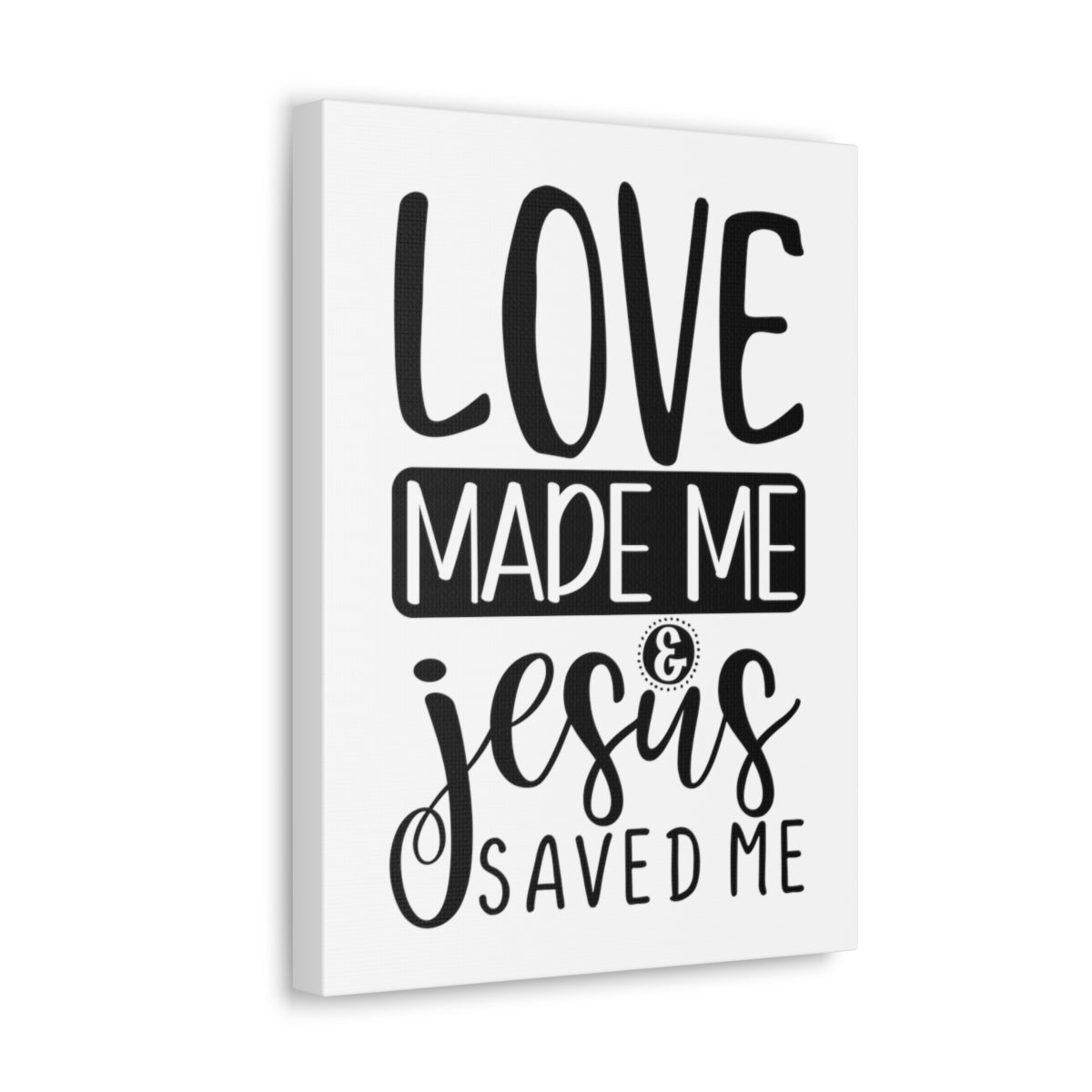 Scripture Walls Jesus Saved Me Matthew 22:37 Christian Wall Art Print Ready to Hang Unframed-Express Your Love Gifts
