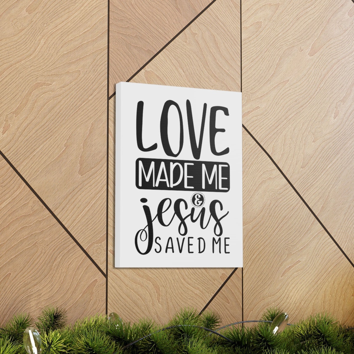 Scripture Walls Jesus Saved Me Matthew 22:37 Christian Wall Art Print Ready to Hang Unframed-Express Your Love Gifts