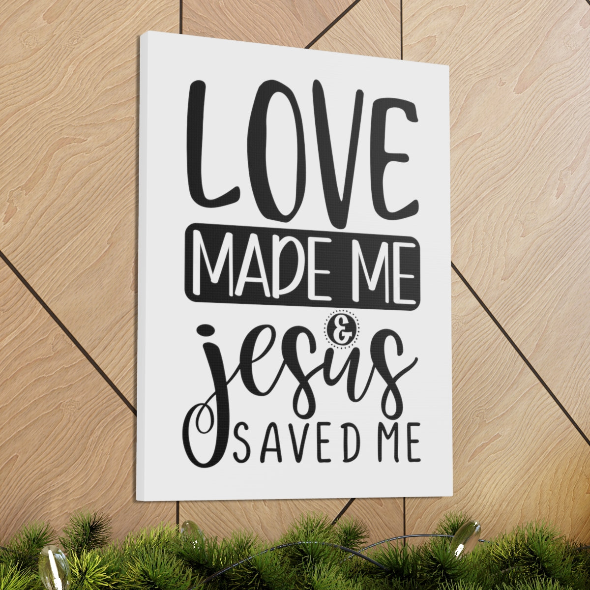 Scripture Walls Jesus Saved Me Matthew 22:37 Christian Wall Art Print Ready to Hang Unframed-Express Your Love Gifts