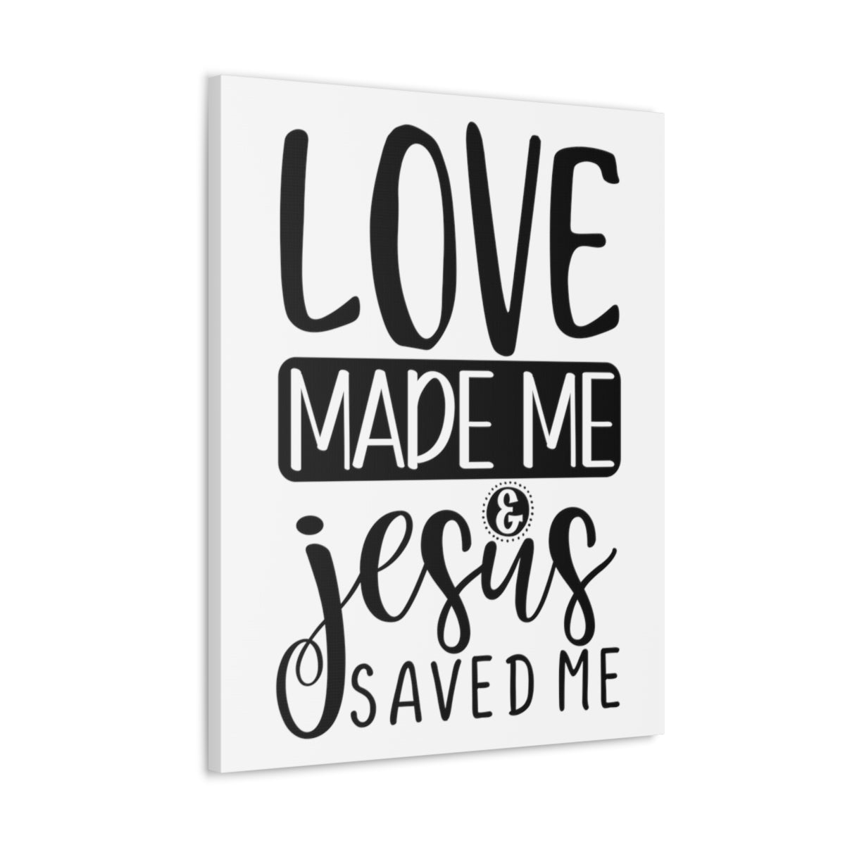 Scripture Walls Jesus Saved Me Matthew 22:37 Christian Wall Art Print Ready to Hang Unframed-Express Your Love Gifts