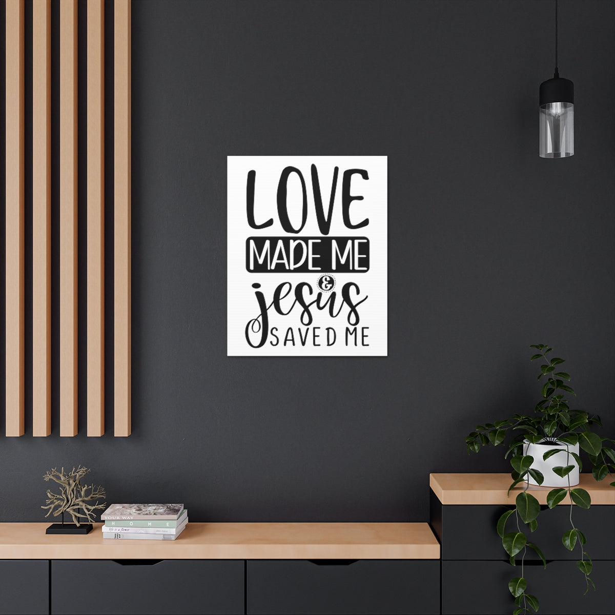 Scripture Walls Jesus Saved Me Matthew 22:37 Christian Wall Art Print Ready to Hang Unframed-Express Your Love Gifts
