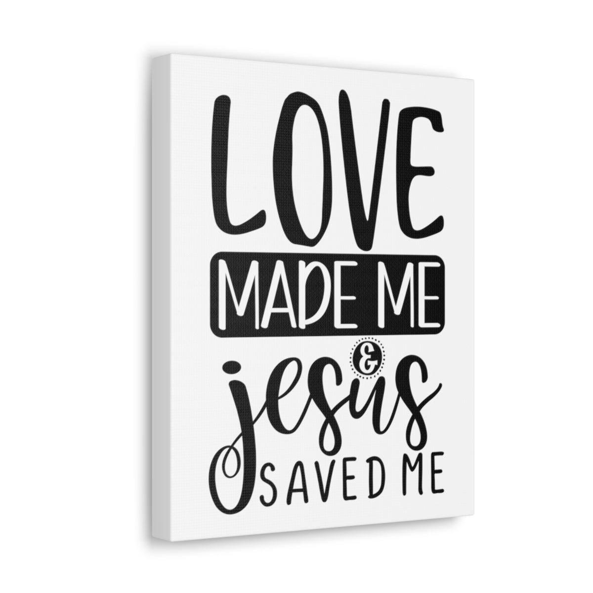 Scripture Walls Jesus Saved Me Matthew 22:37 Christian Wall Art Print Ready to Hang Unframed-Express Your Love Gifts