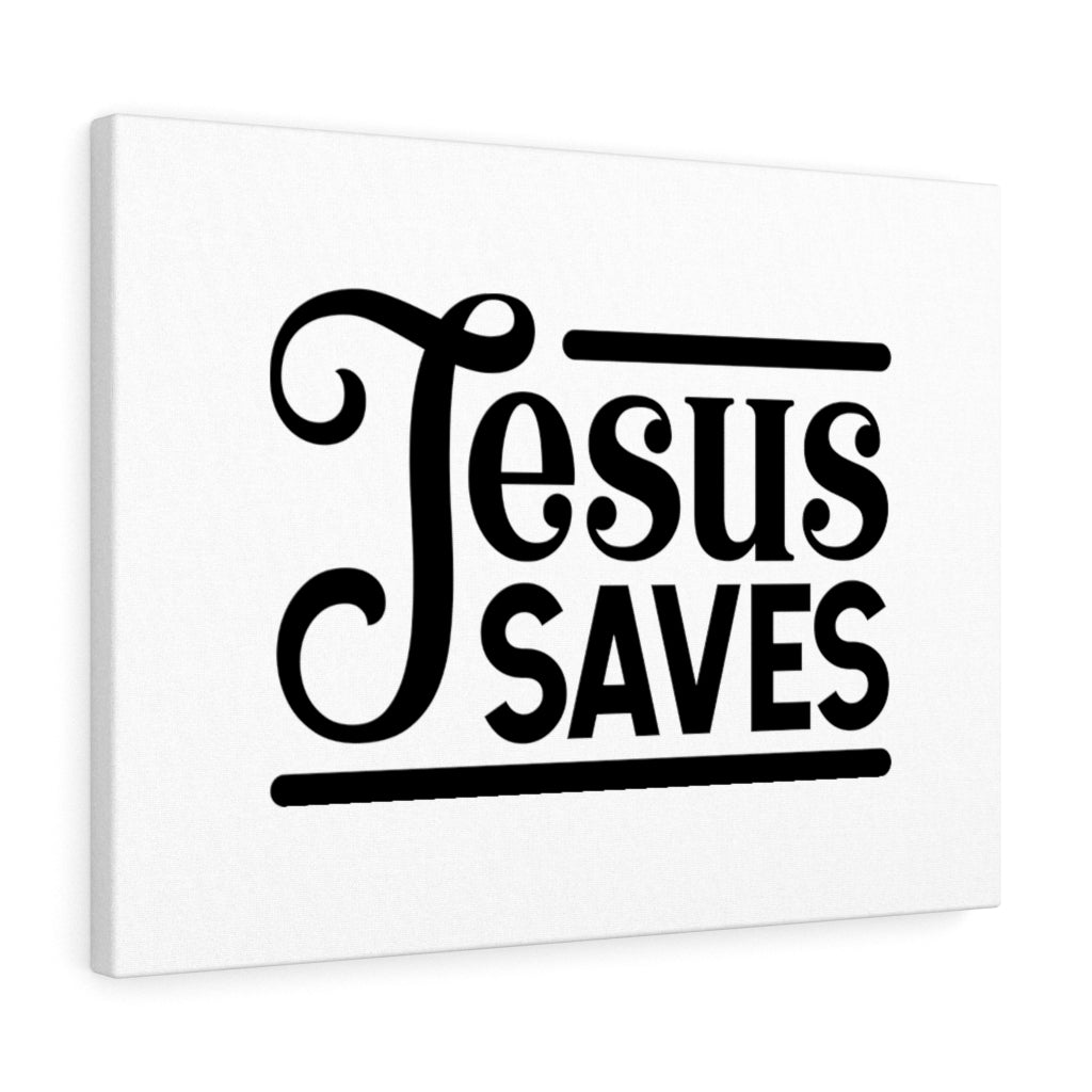 Scripture Walls Jesus Saves Bible Verse Canvas Christian Wall Art Ready to Hang Unframed-Express Your Love Gifts