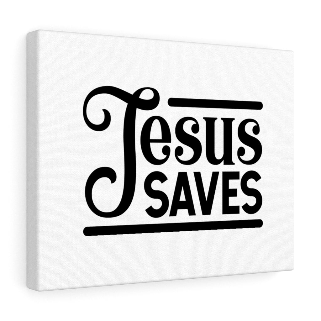 Scripture Walls Jesus Saves Bible Verse Canvas Christian Wall Art Ready to Hang Unframed-Express Your Love Gifts