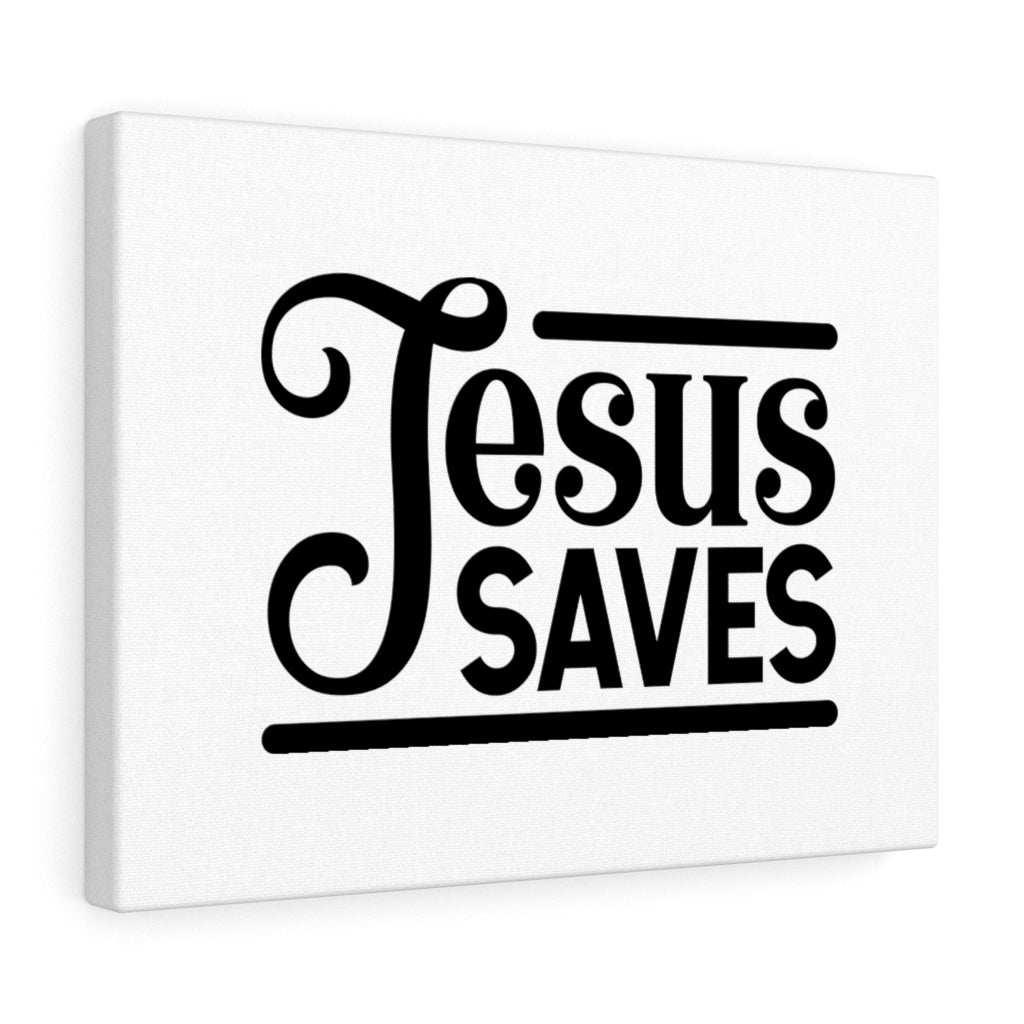 Scripture Walls Jesus Saves Bible Verse Canvas Christian Wall Art Ready to Hang Unframed-Express Your Love Gifts